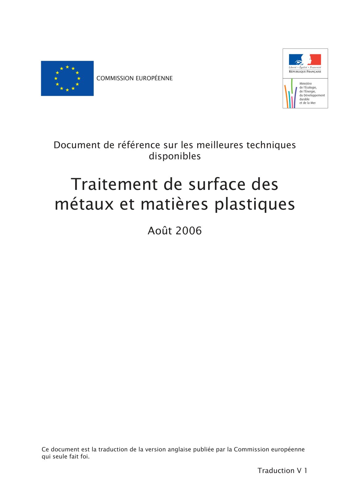 First page of stm bref 0806 VF 1