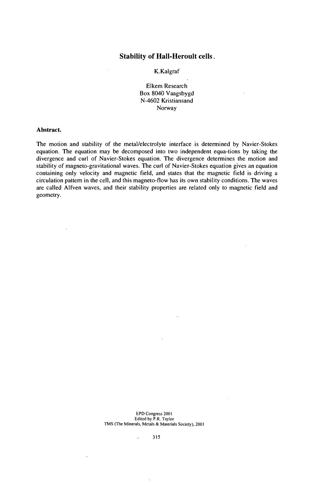 First page of Stability of Hall-HerouIt cells