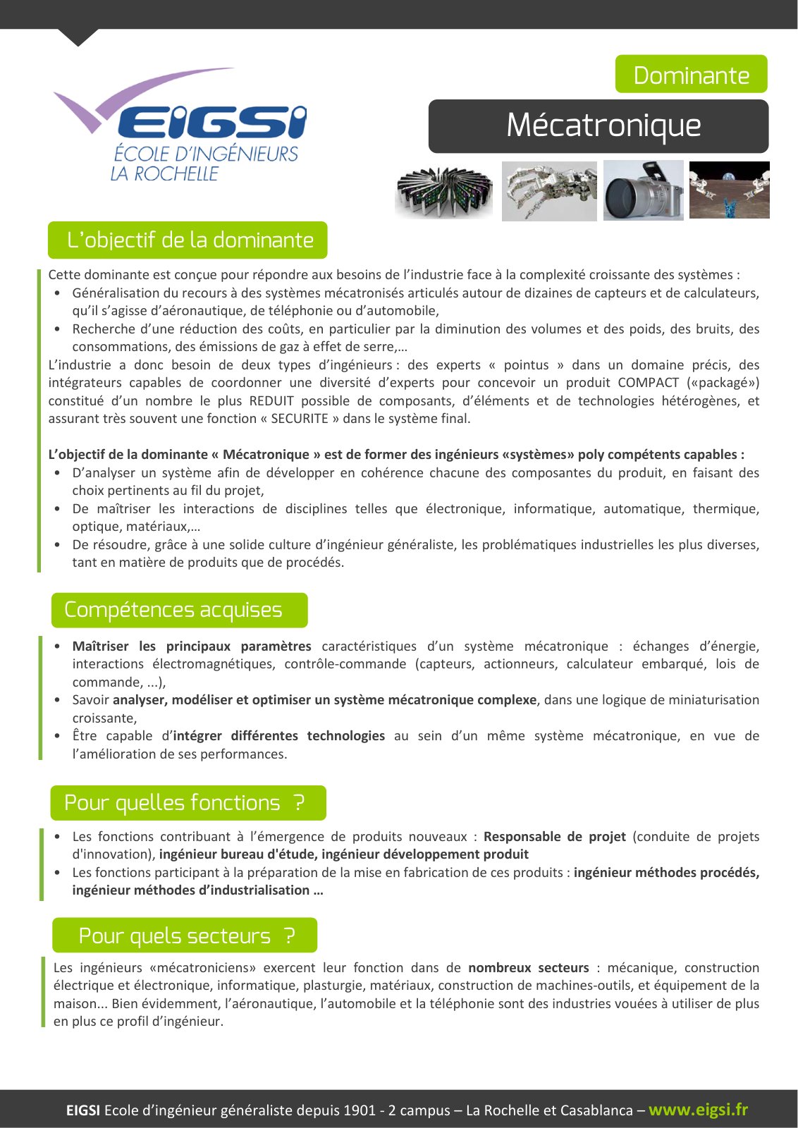 First page of Fiche MECA 2014