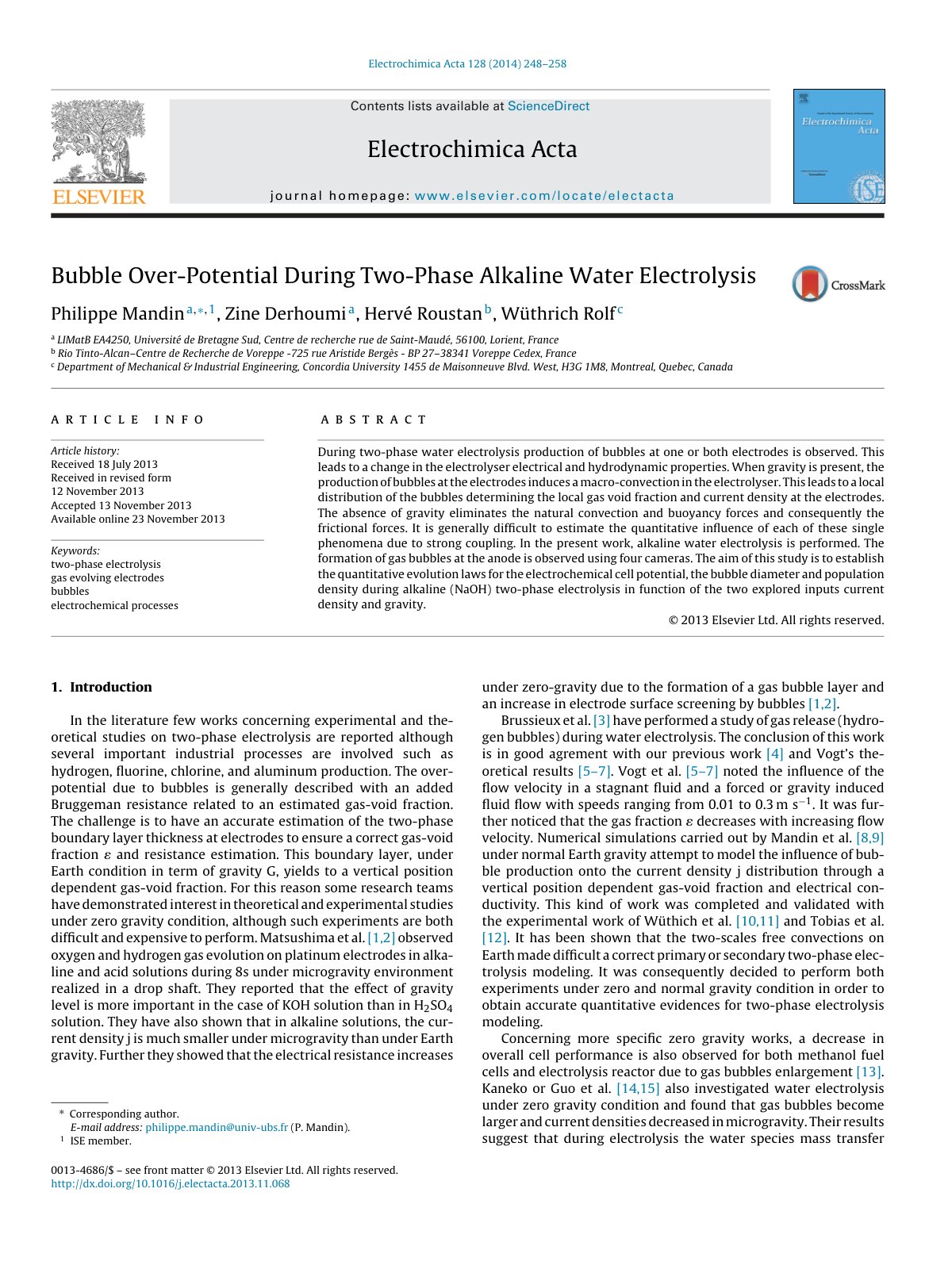 First page of Bubble Over Potential During Two Phase A