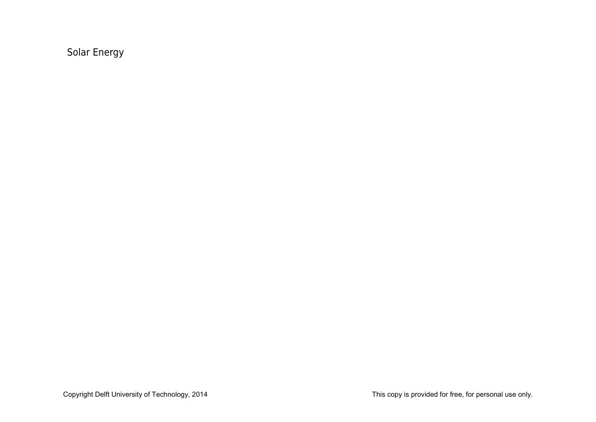 First page of A Student Introduction to Solar Energy
