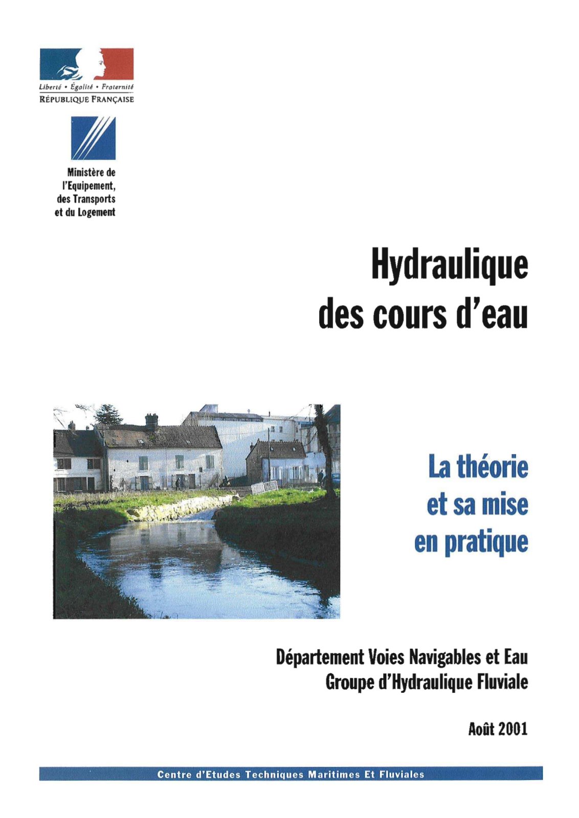 First page of Hydraulique des Cours d’Eau