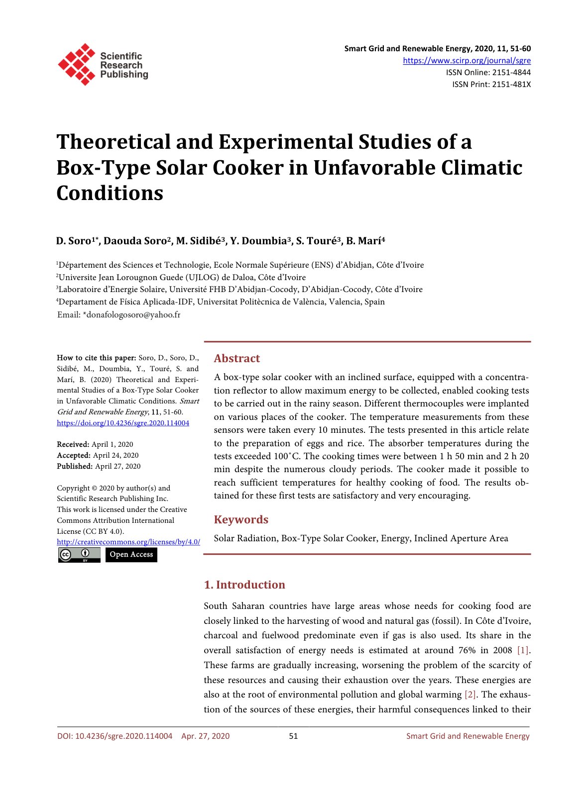 First page of Theoretical and Experimental Studies of