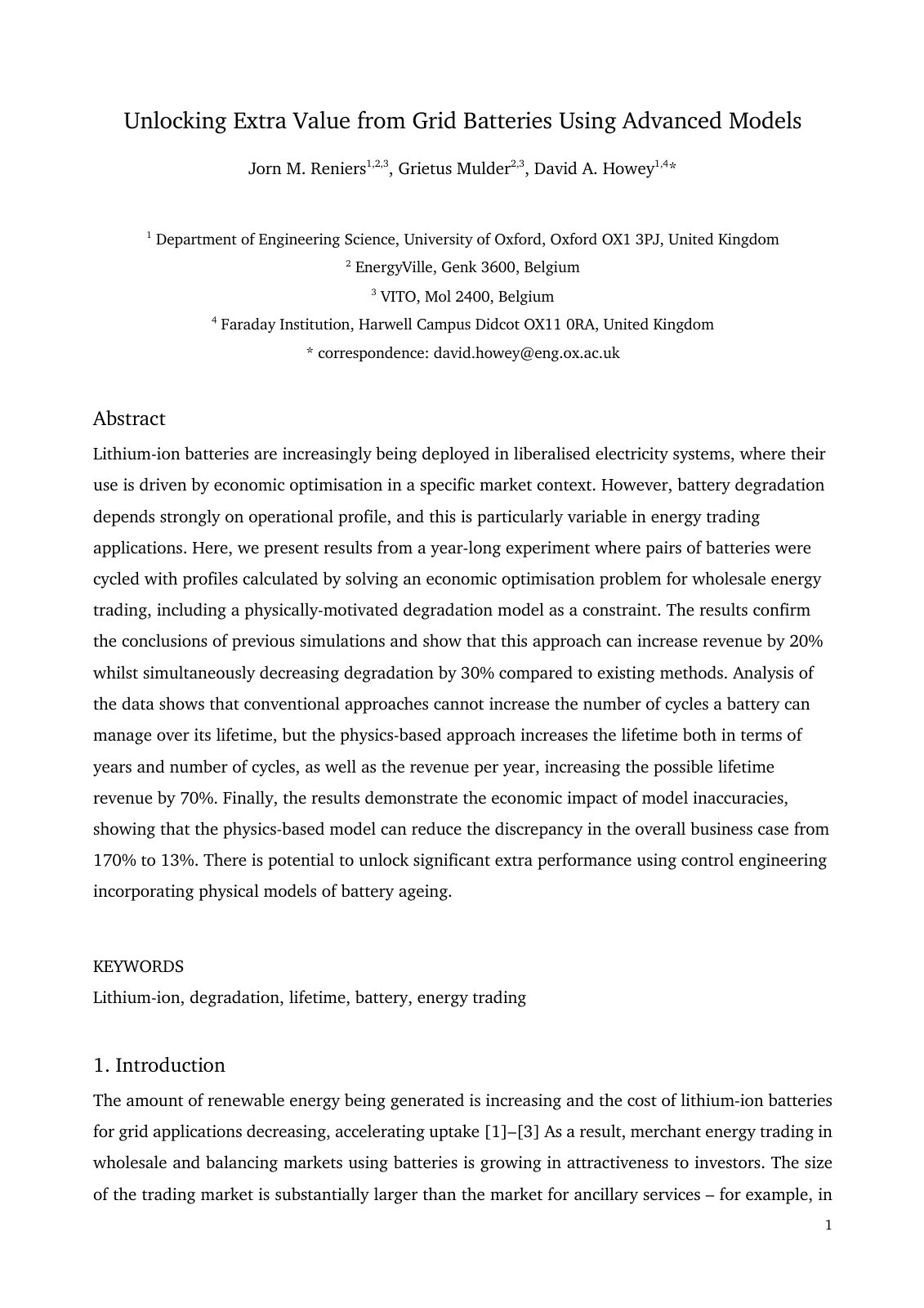 First page of Howey_Reniers_Mulder_v2.2 clean preprint v3