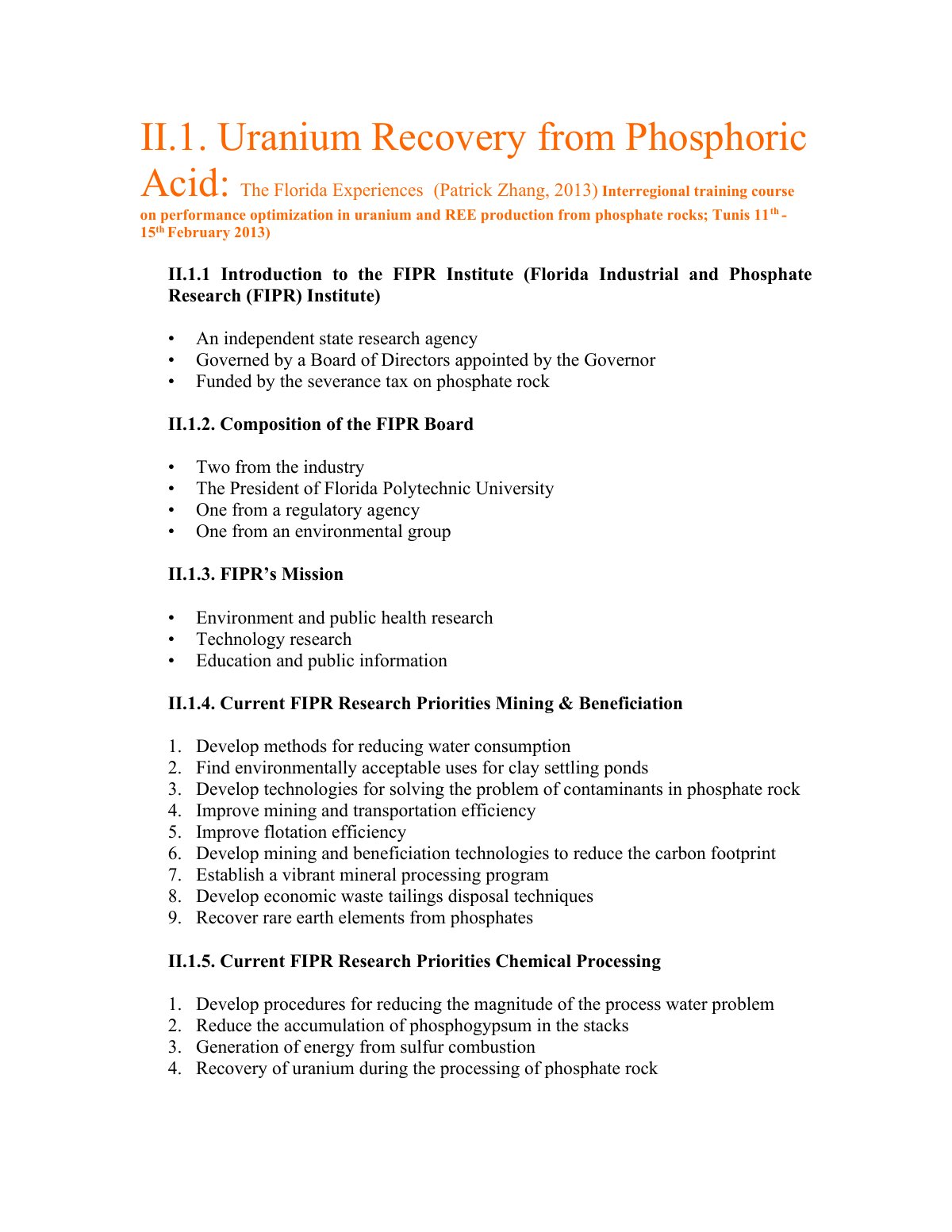 First page of URANIUM DISCOVERY IN PHOSPHATE ROCK