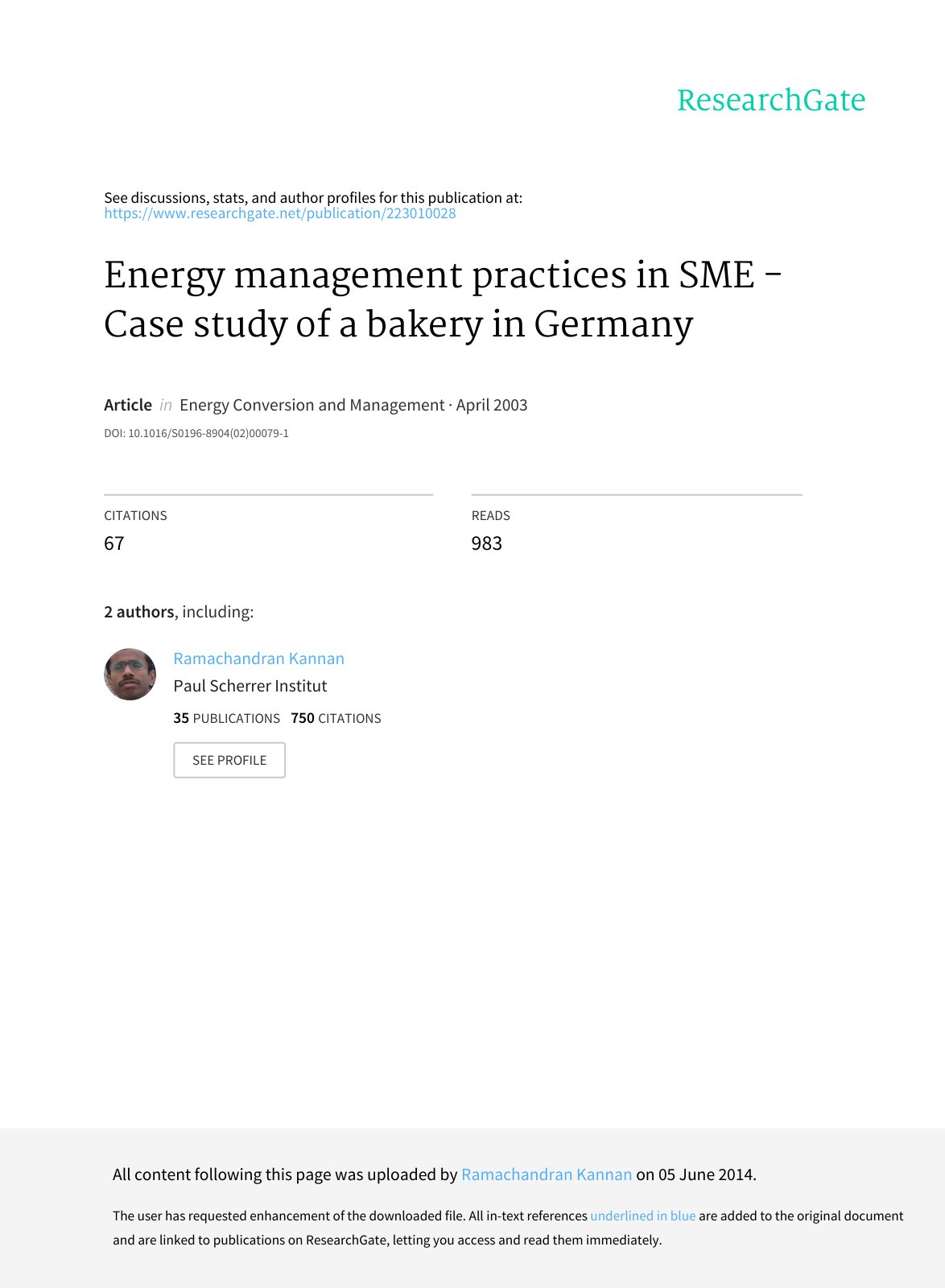 First page of Energy management practices in SME case