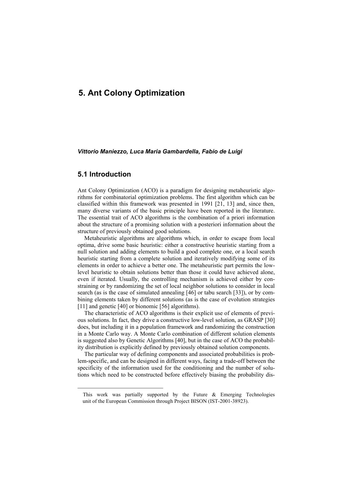First page of 5 Ant Colony Optimization