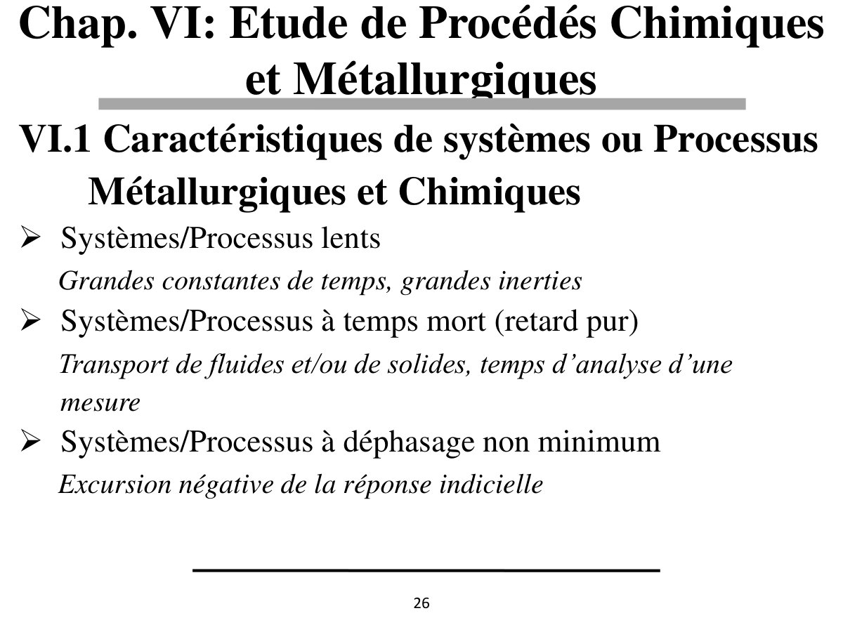 First page of VI. Etude de procédés chimiques et métallurgiques
