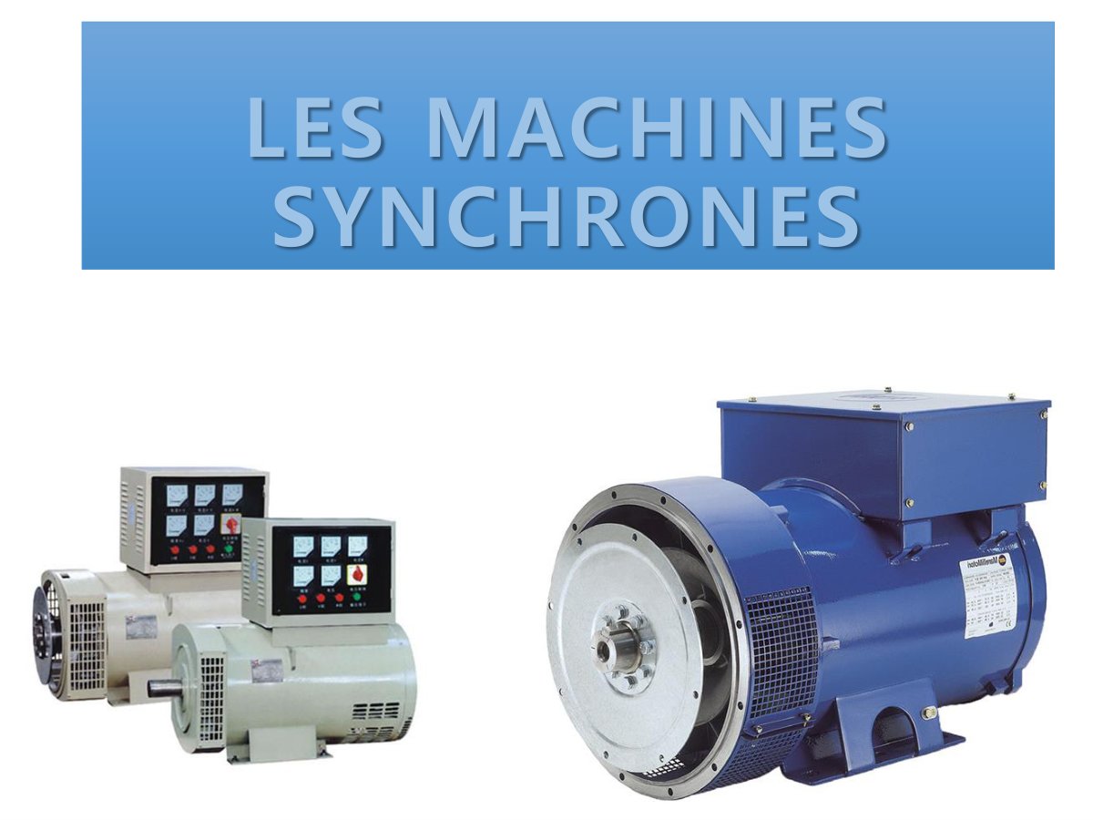 First page of Machines synchrones