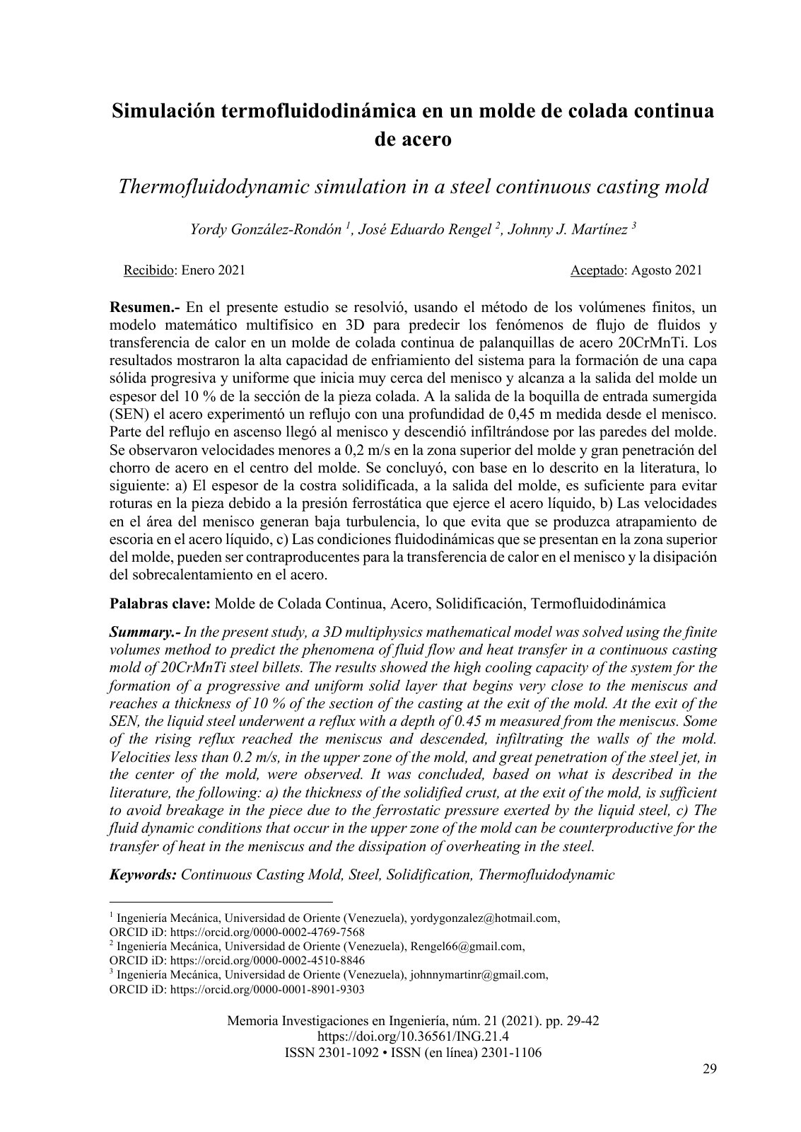 First page of Simulacion termofluidodinamica en un mol