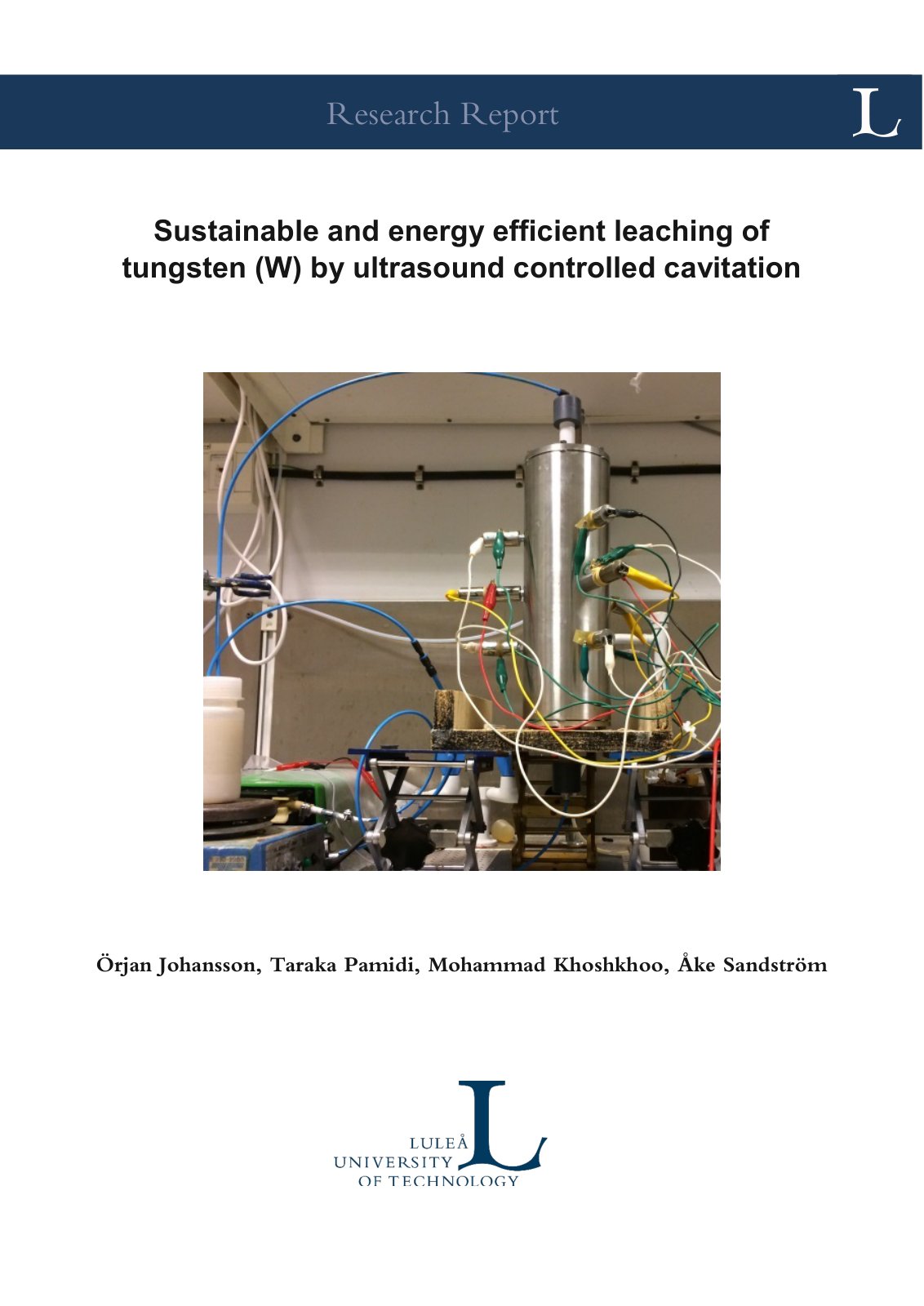 First page of Sustainable and energy efficient leachin