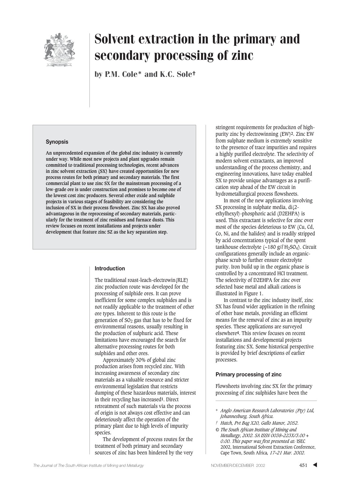 First page of v102n08p451