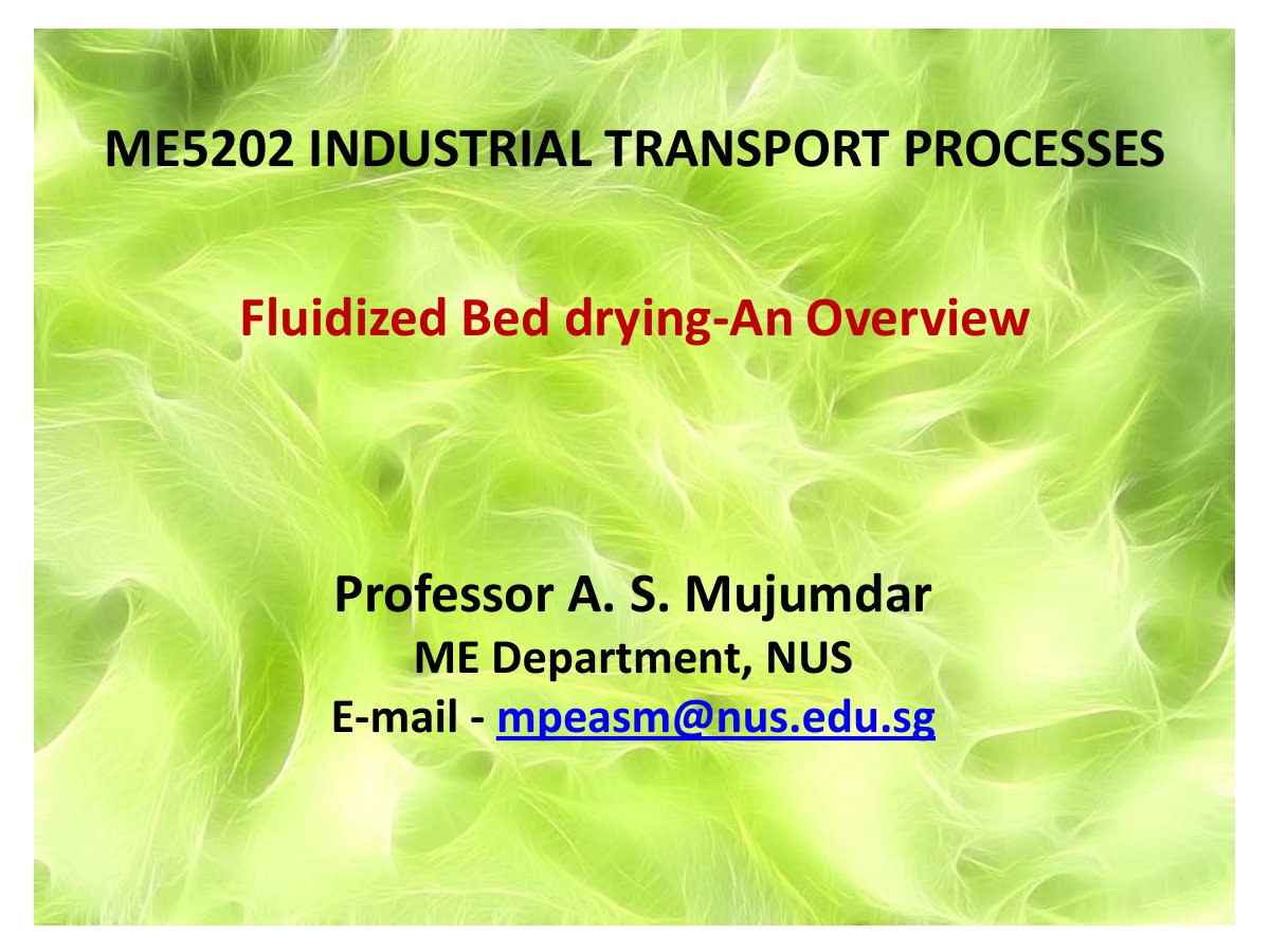 First page of 153091360 Fluid Bed Drying