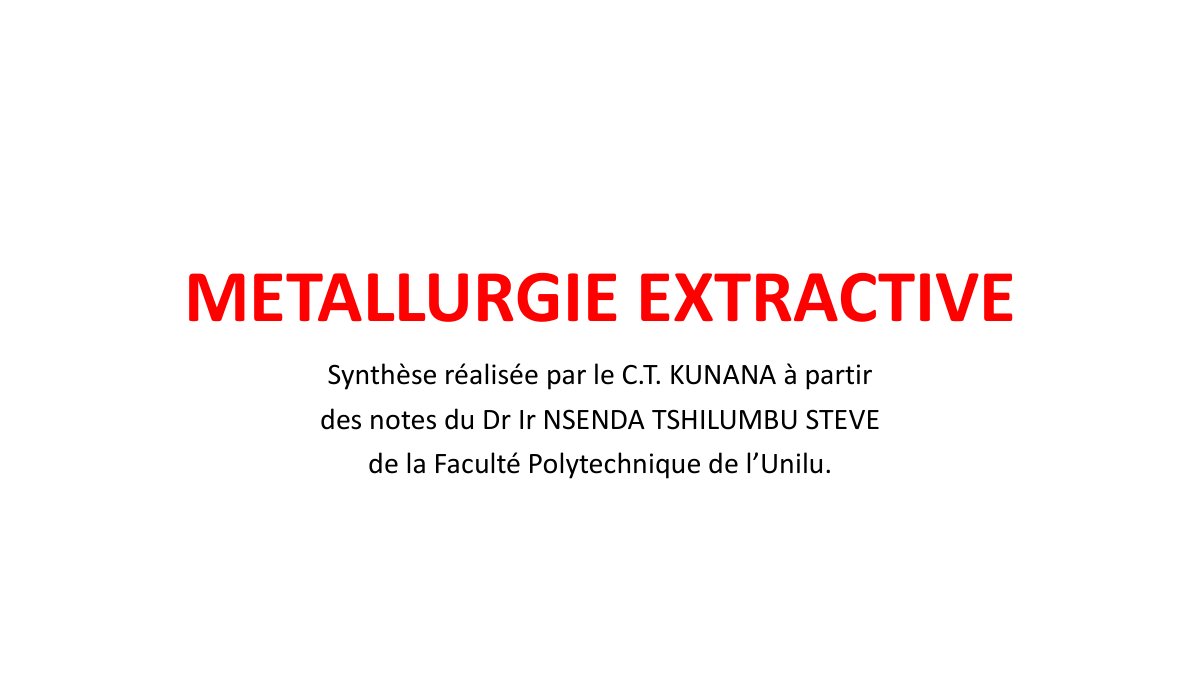 First page of 811637777 Support de Metallurgie Extractive Umapon 2024