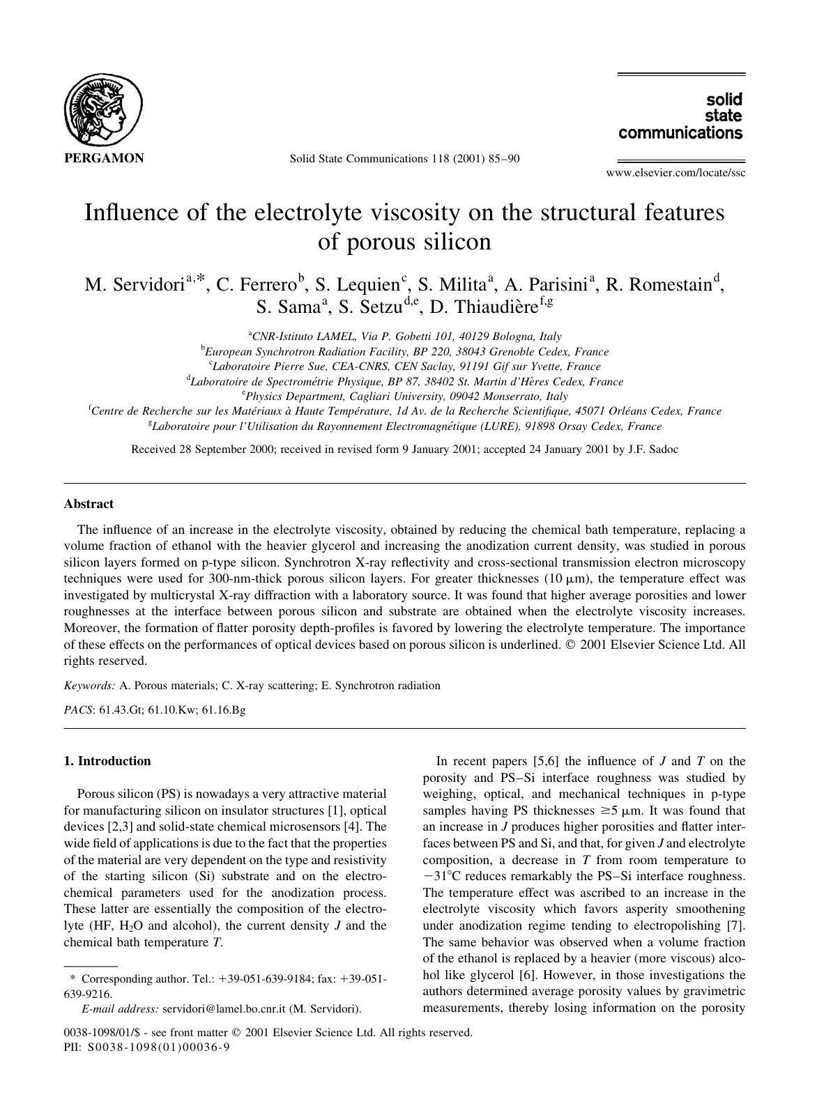 First page of Influence of the electrolyte viscosity o