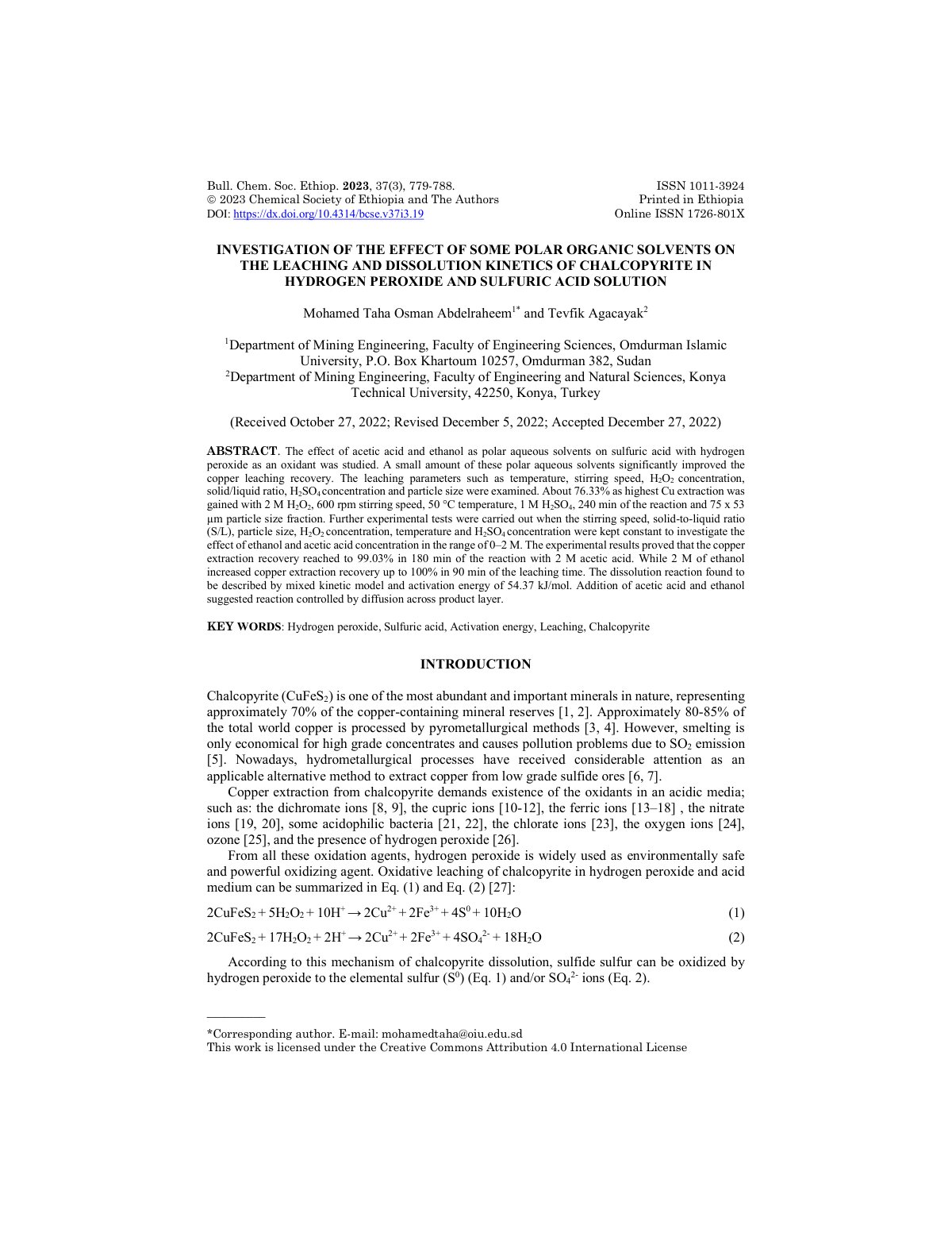 First page of Investigation of the effect of some pola