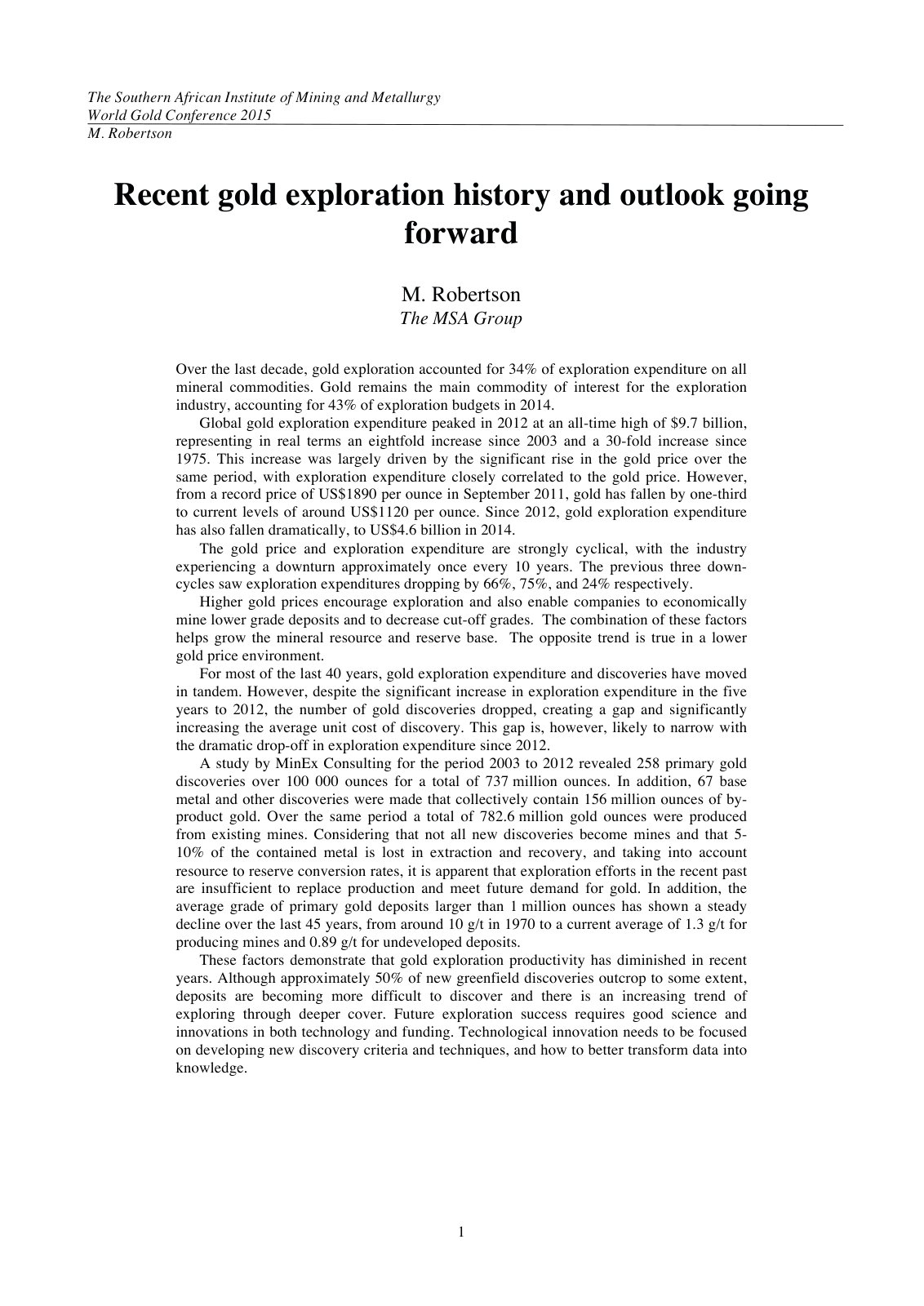 First page of 11 WG29 Robertson abstr