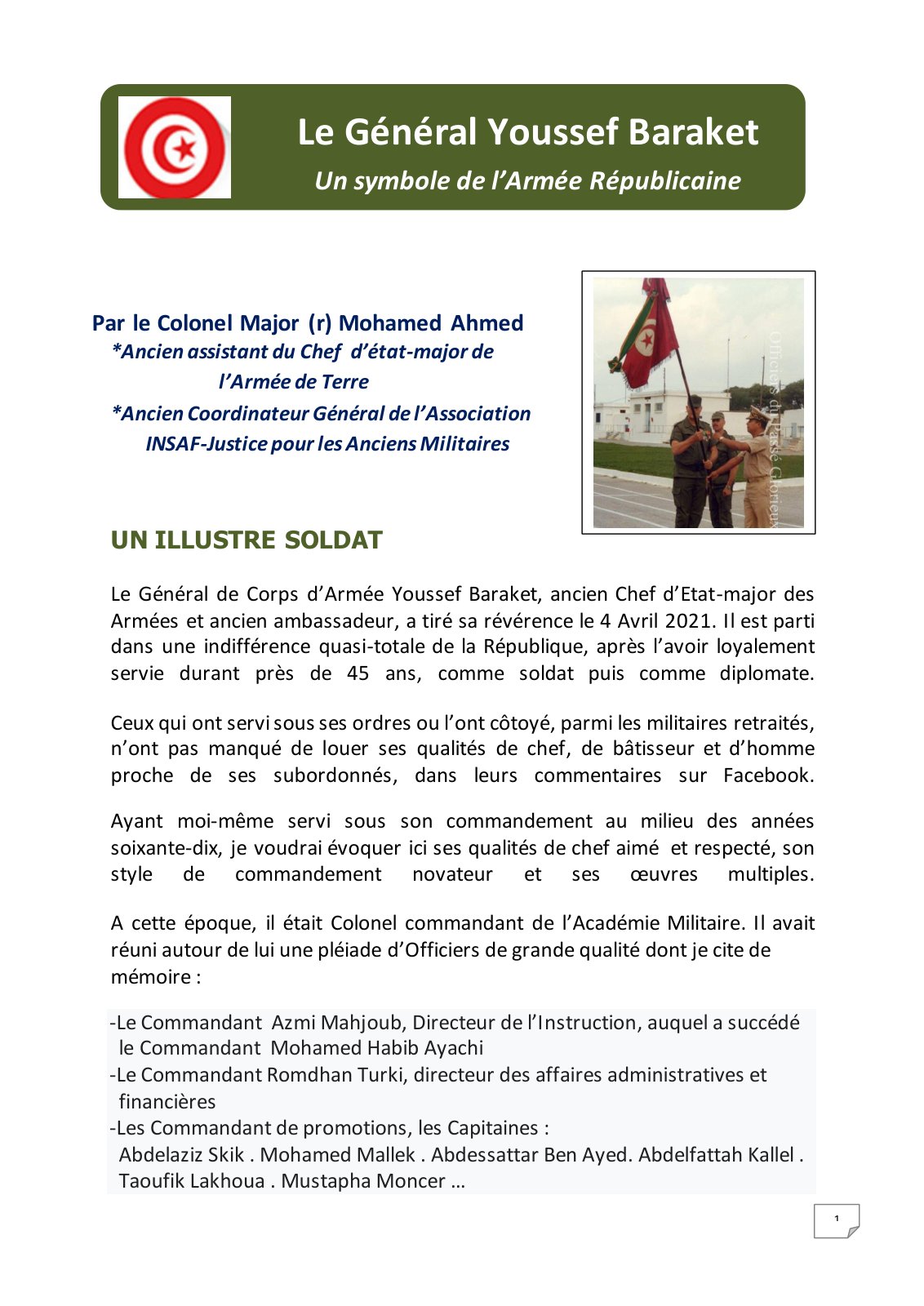 First page of UN ILLUSTRE SOLDAT