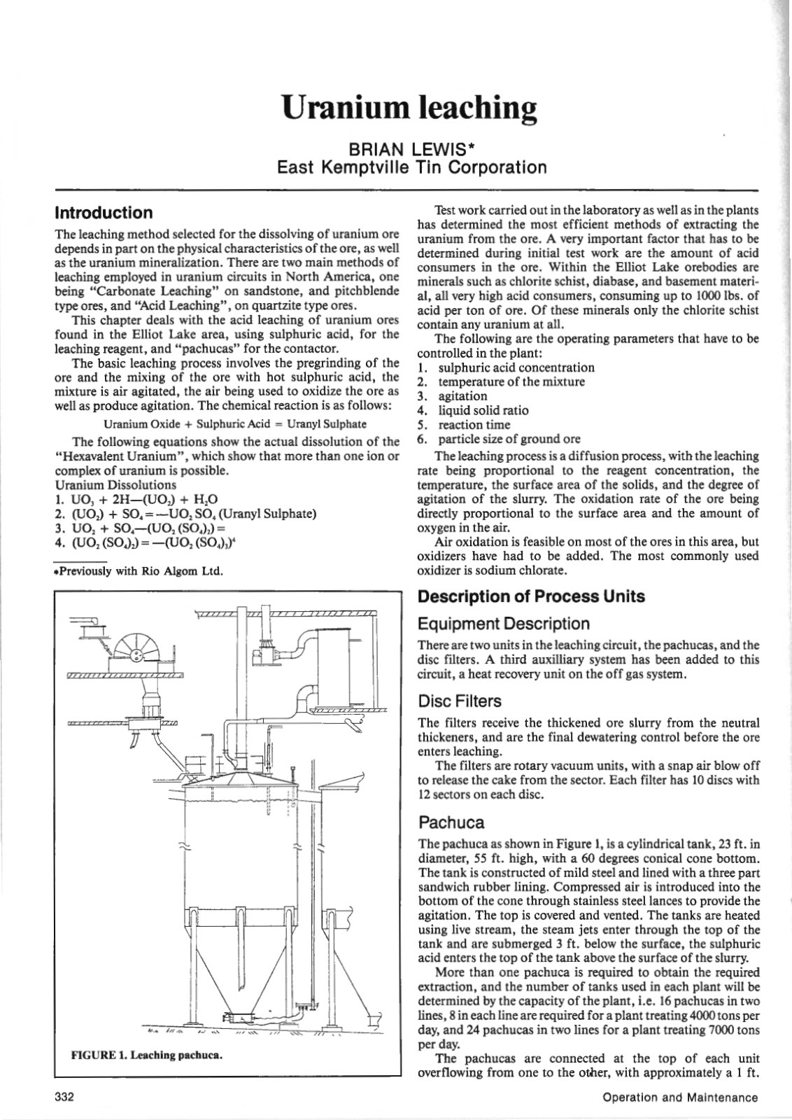 First page of Uranium leaching