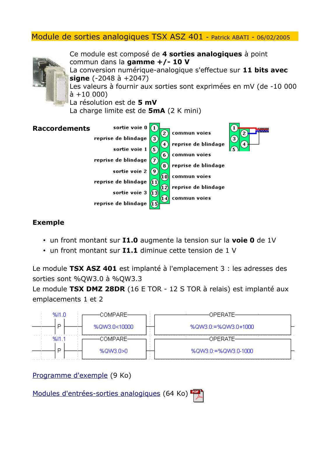 First page of tsx asz 401