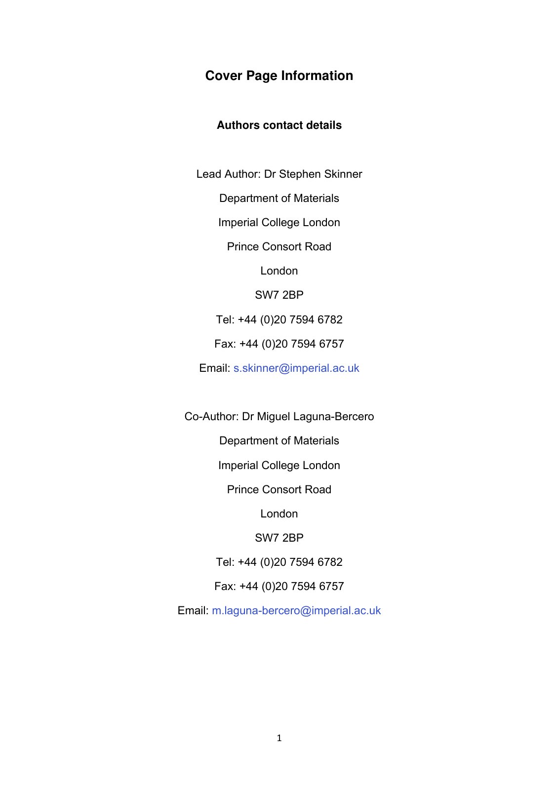 First page of Advanced Inorganic Materials for Solid Oxide Fuel Cells
