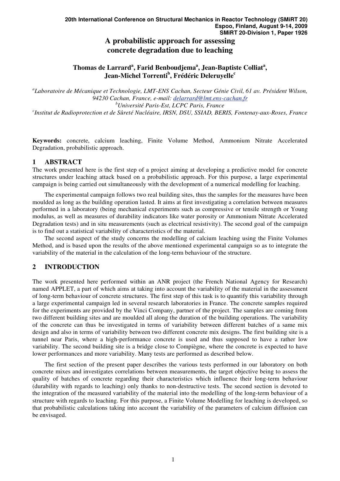 First page of A probabilistic approach for assessing c
