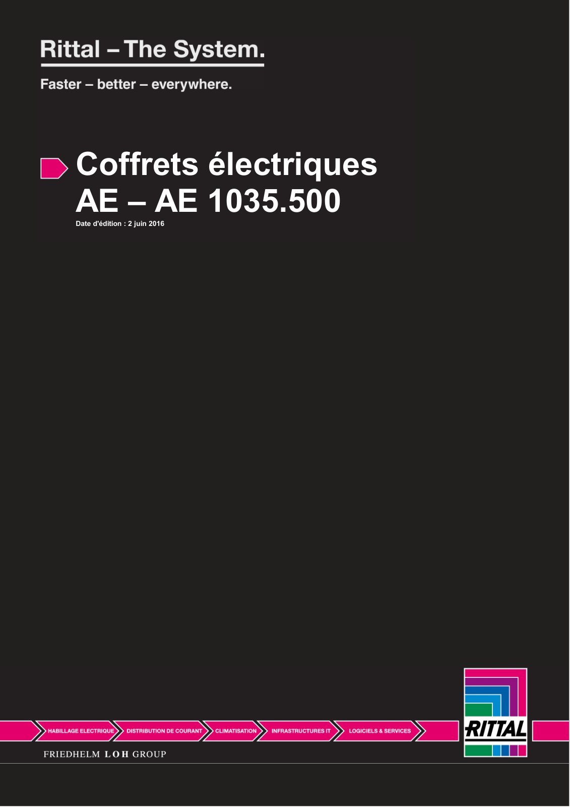 First page of Coffrets électriques AE – AE 1035.500