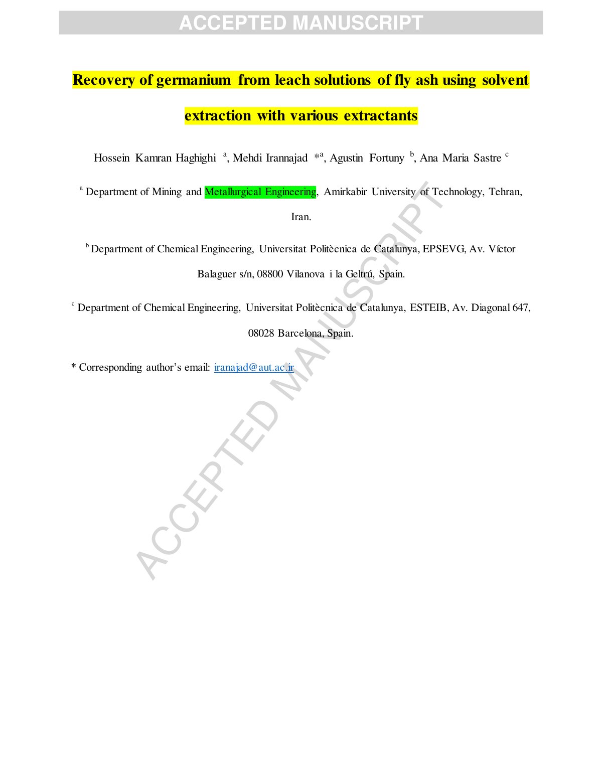 First page of Recovery of germanium from leach solutio (1)