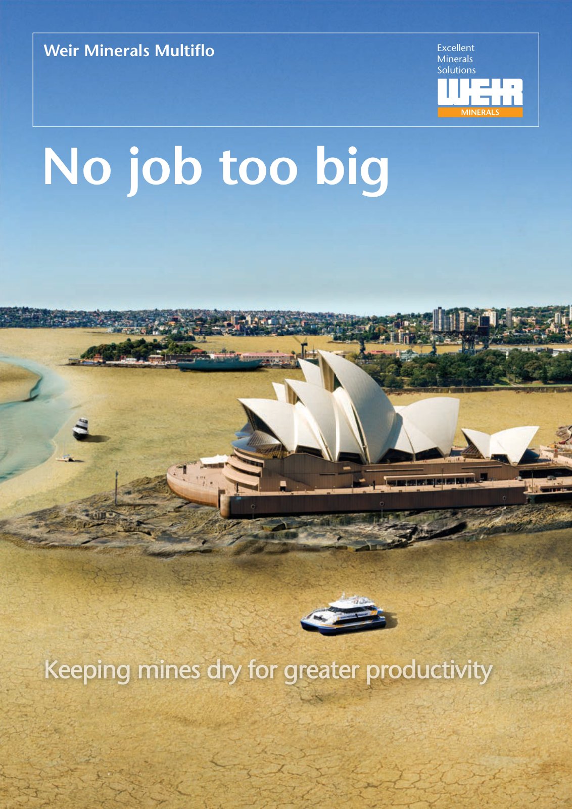 First page of Weir Minerals Multiflo Corporate Brochure No Job Too Big PREVIEW