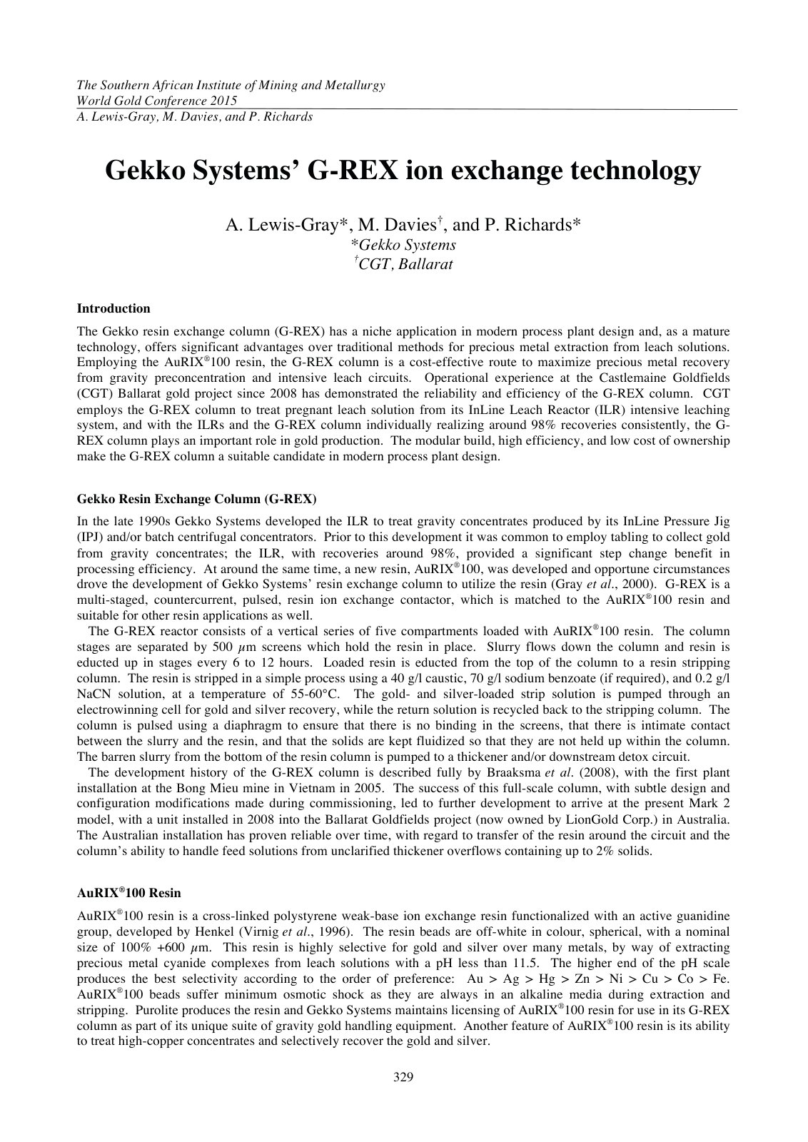 First page of 329 336 WG16 Davies