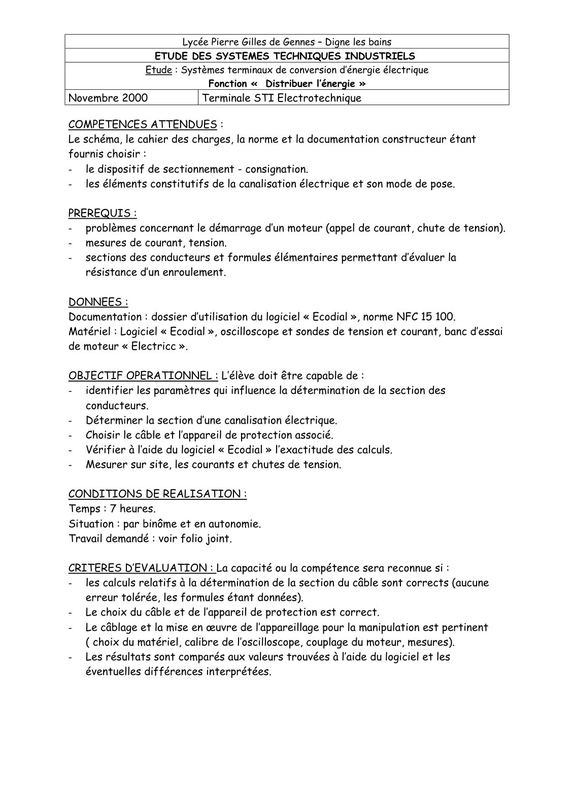 First page of distribuer