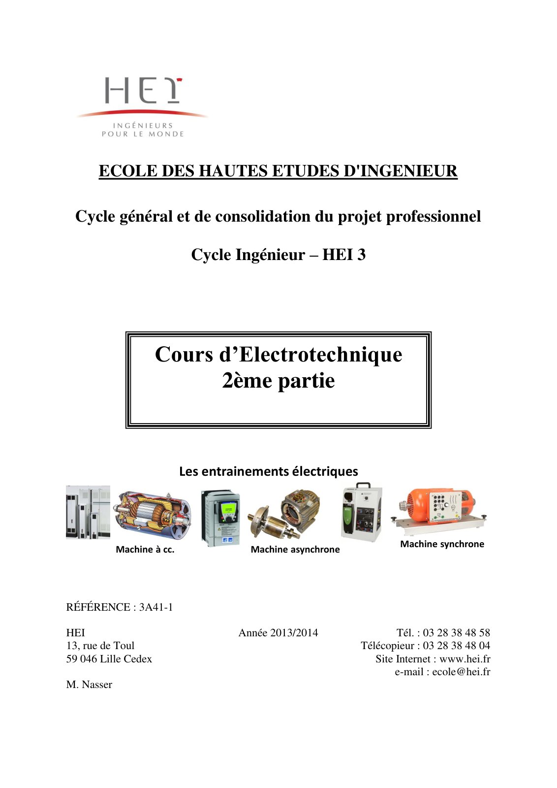 First page of Poly Cours Chap 1 a 7