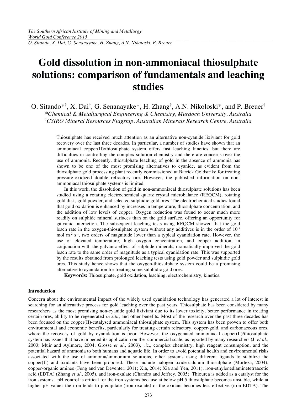 First page of 273 288 WG07 Sitando