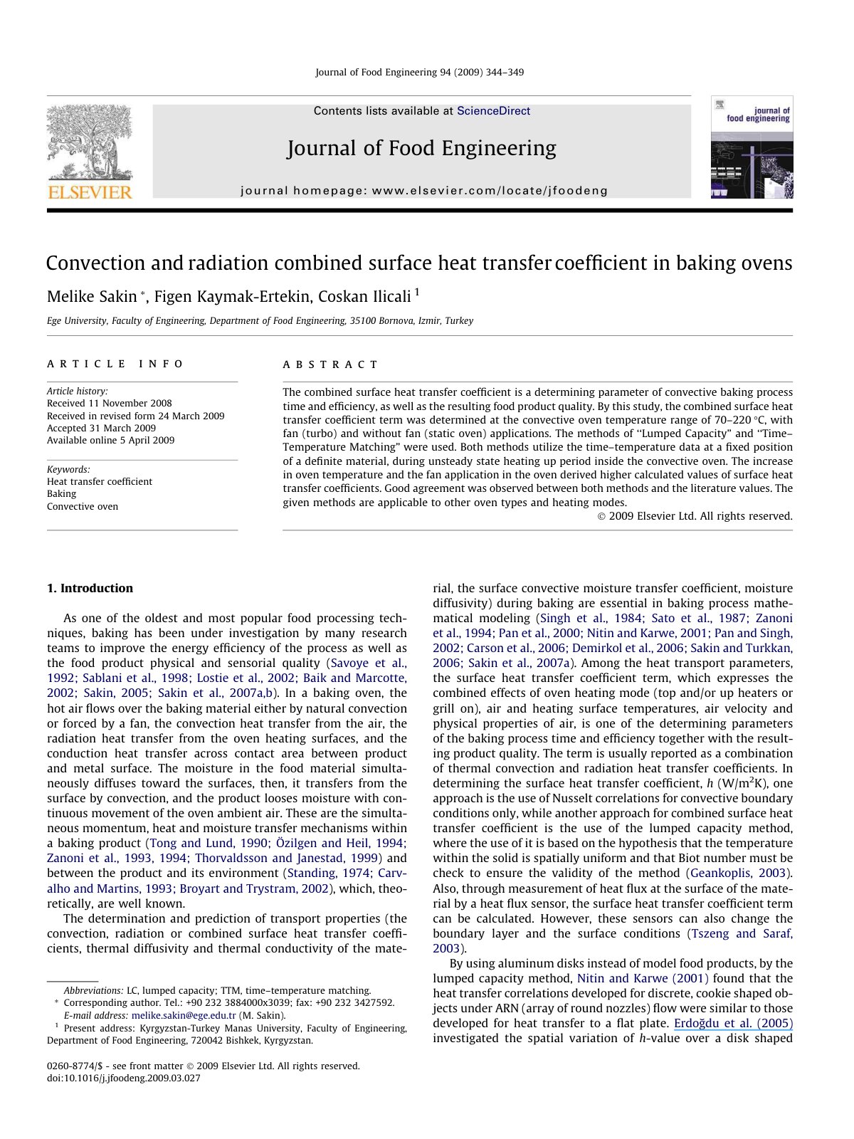First page of Convection and radiation combined surfac
