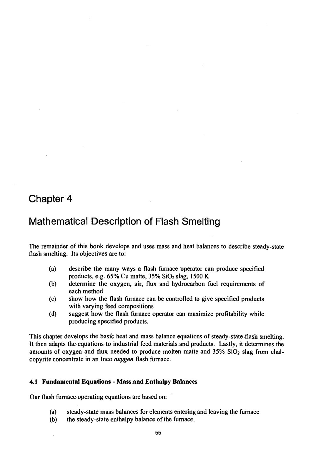 First page of Mathematical Description of Flash Smelting