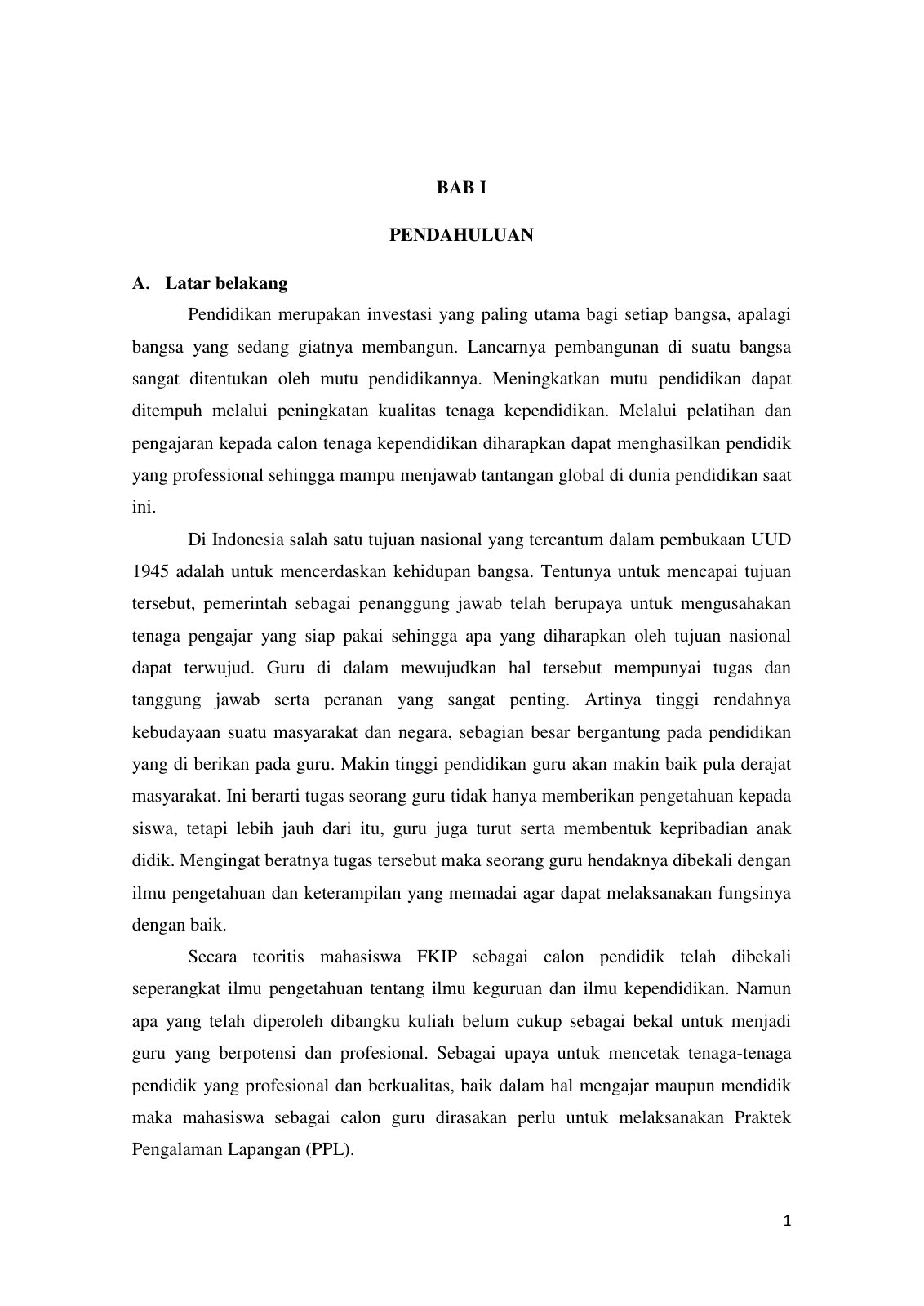 First page of LAPORAN pdf