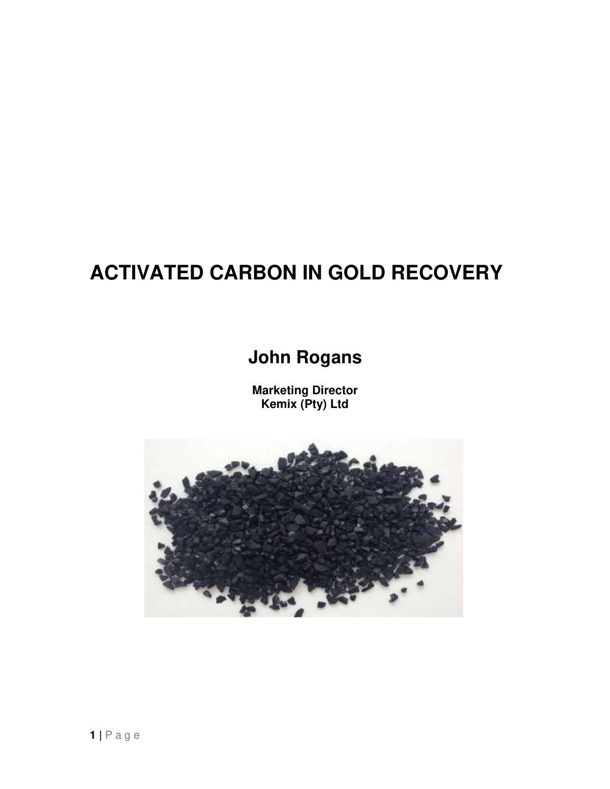 First page of 2017 01 Activated Carbon Paper   John Rogans