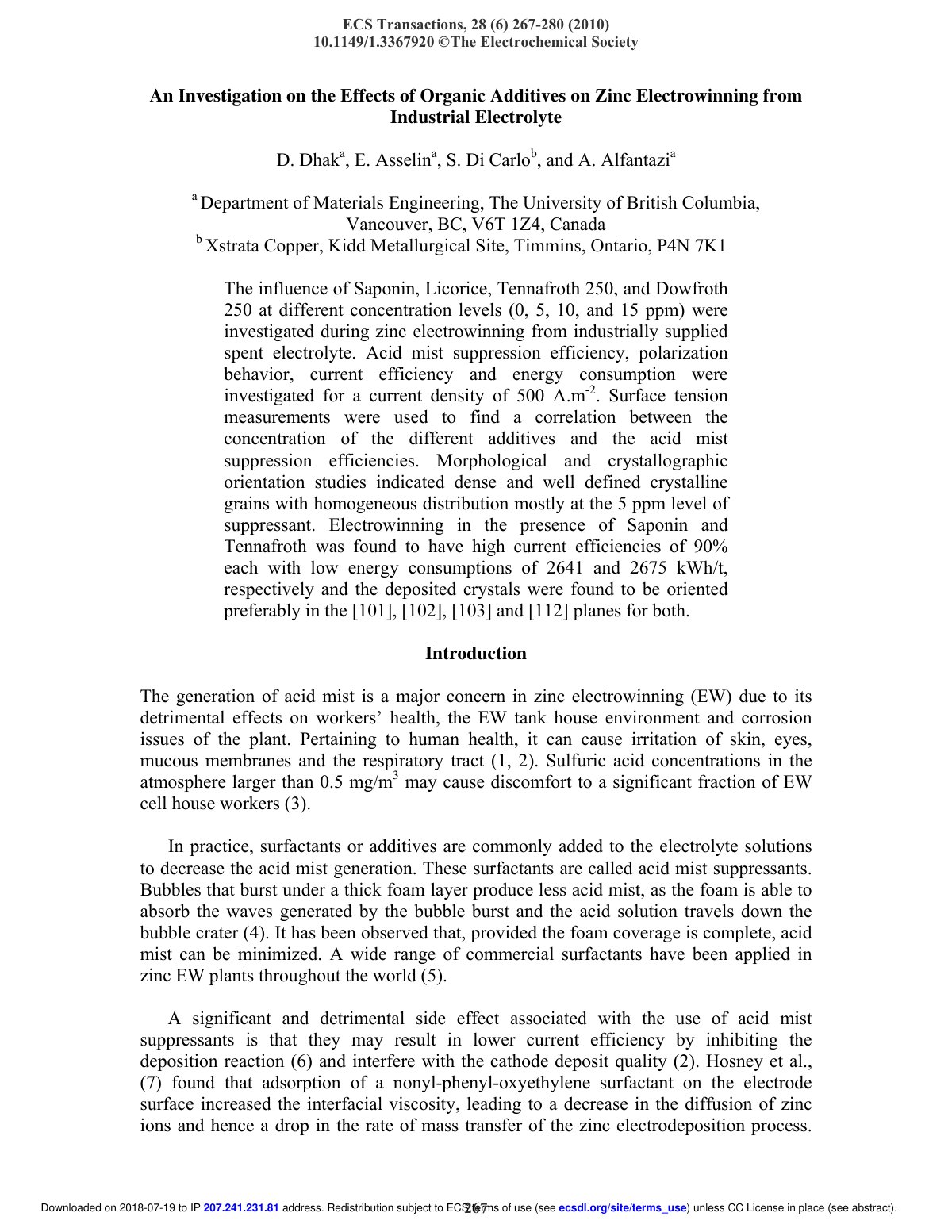 First page of An Investigation on the Effects of Organ