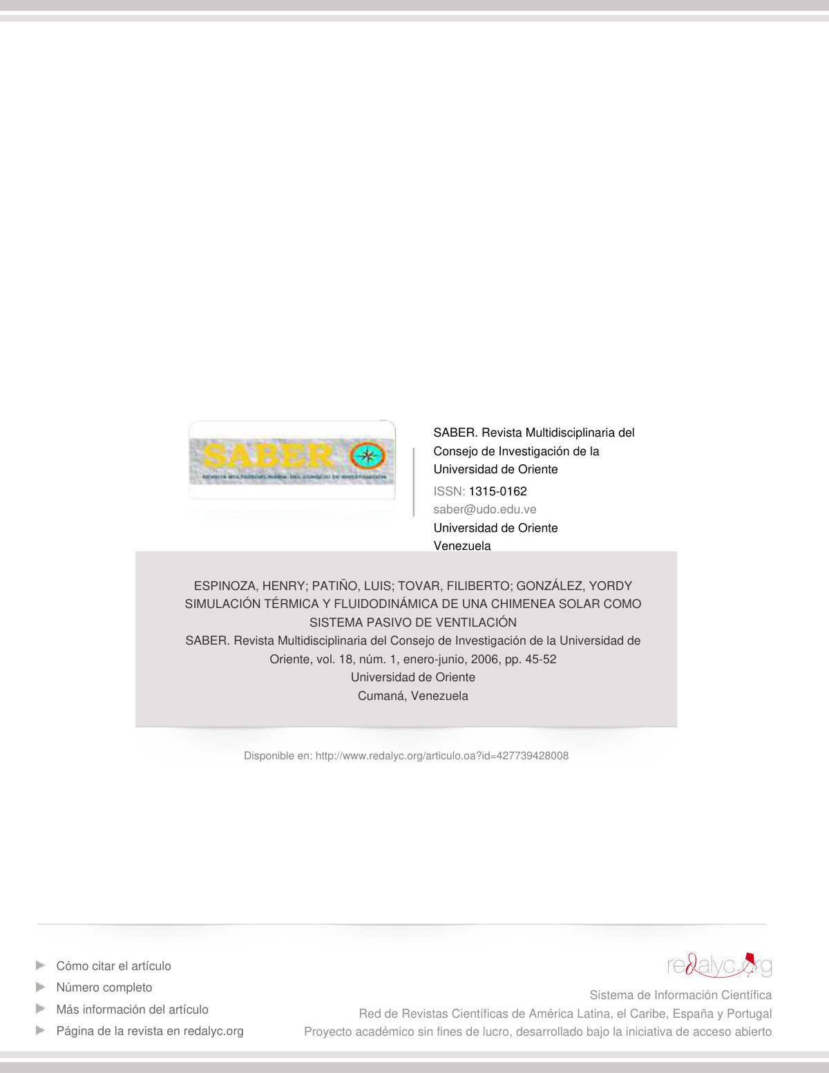 First page of Simulacion Termica y Fluidodinamica De U