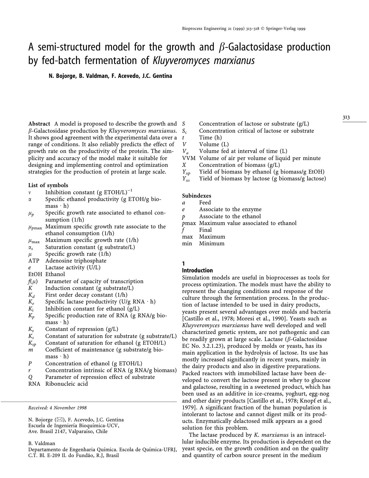 First page of A semi structured model for the growth a