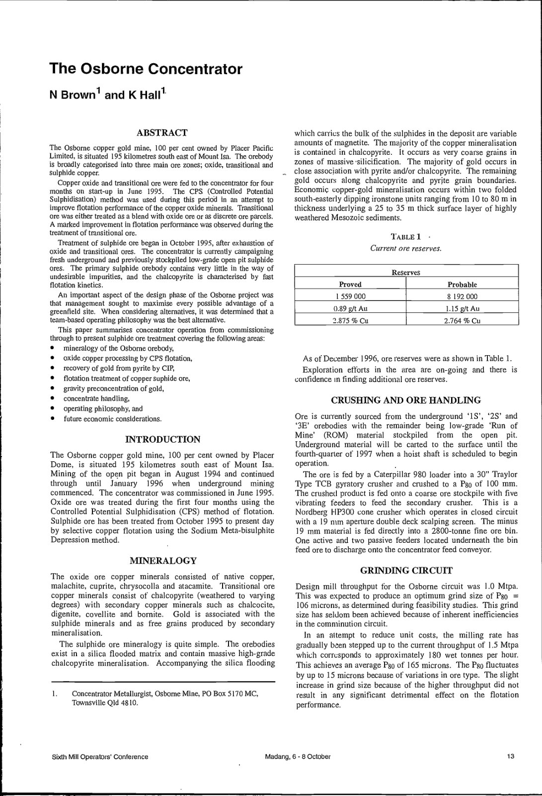 First page of The Osborne Concentrator