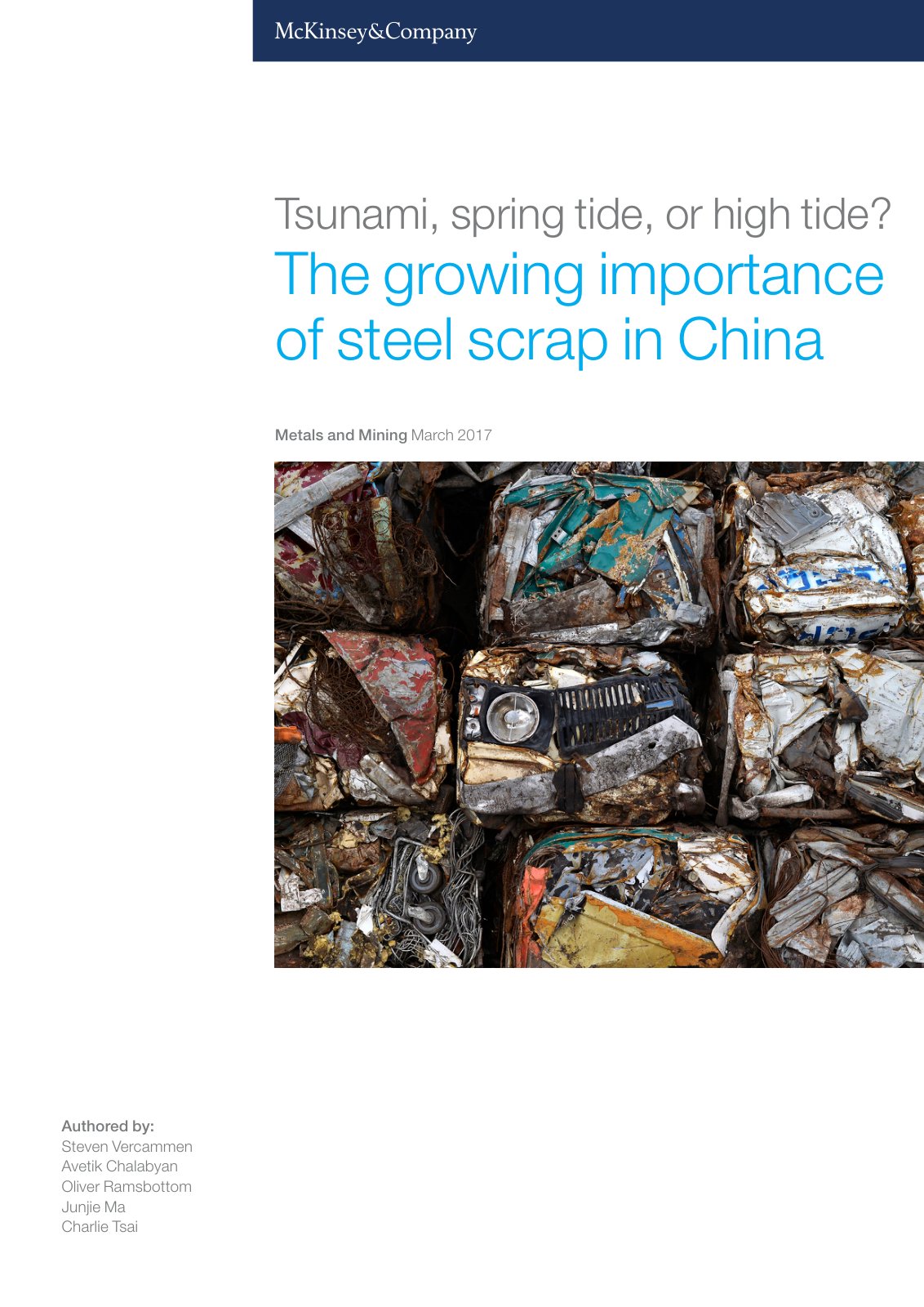 First page of The growing importance of steel scrap in China