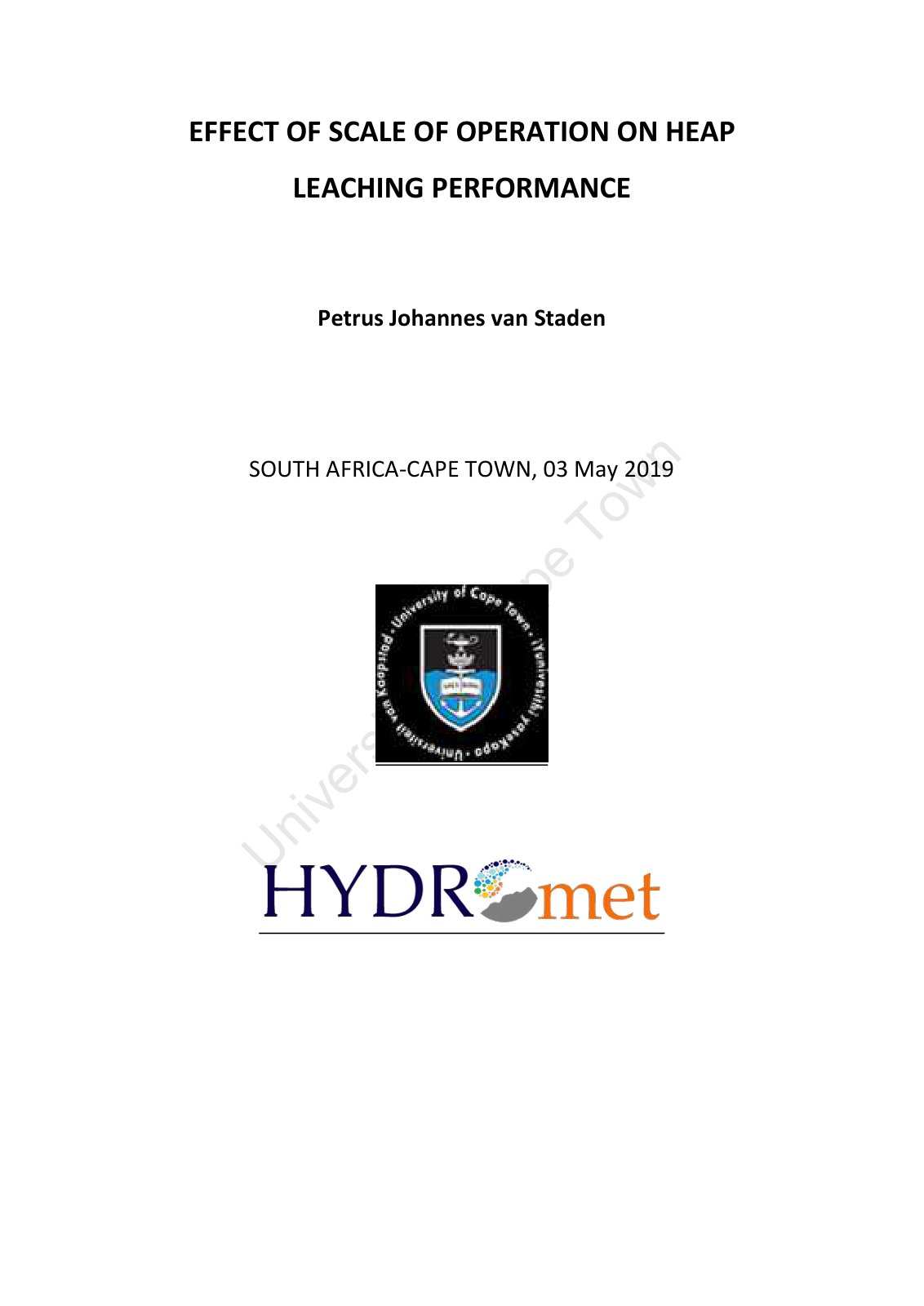 First page of Effect of scale of operation on heap lea