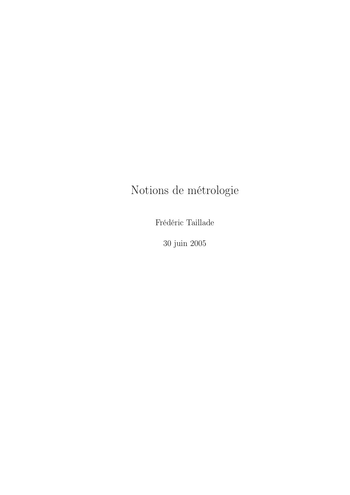 First page of NotionsMetrologie 30 06 2005 250917 152943