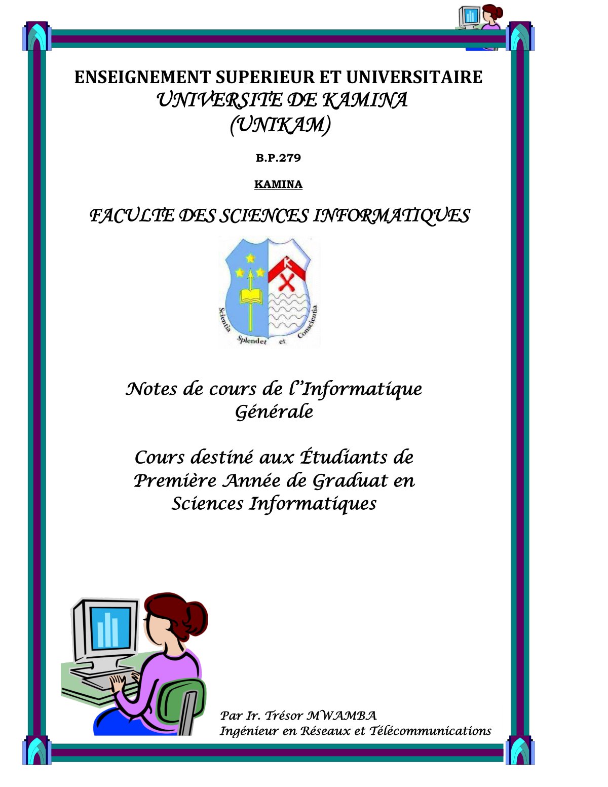 First page of INFO 1ère TOUTES