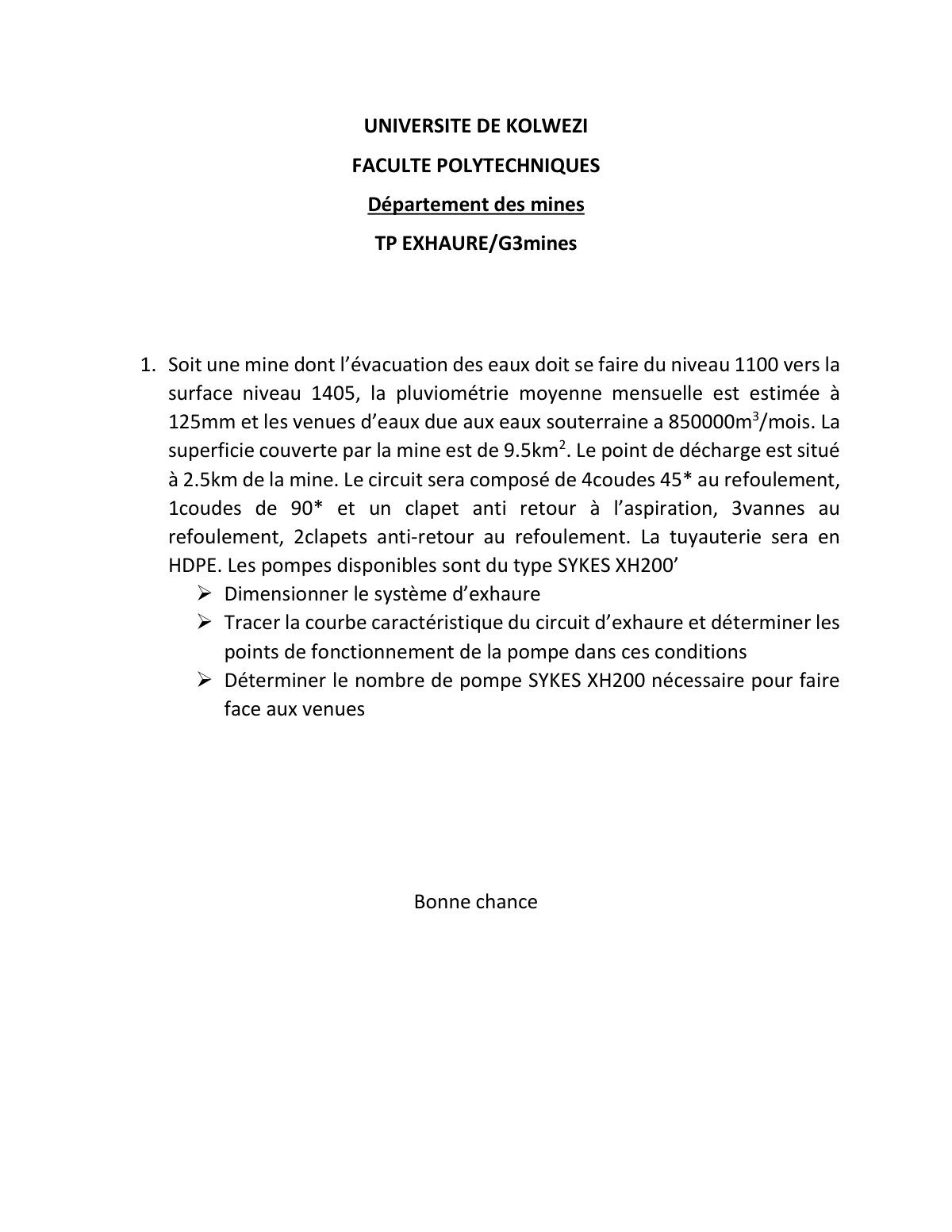 First page of TP EXHAURE