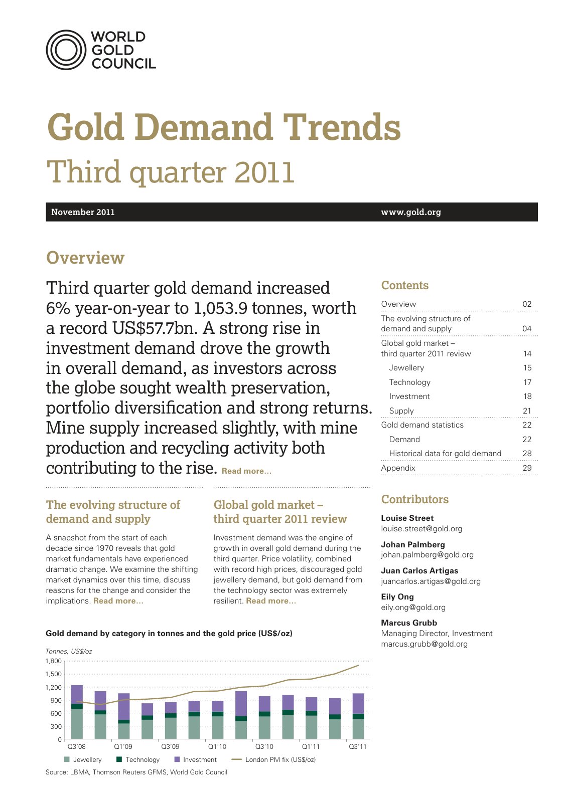 First page of WOR6562 GDT Q3 2011