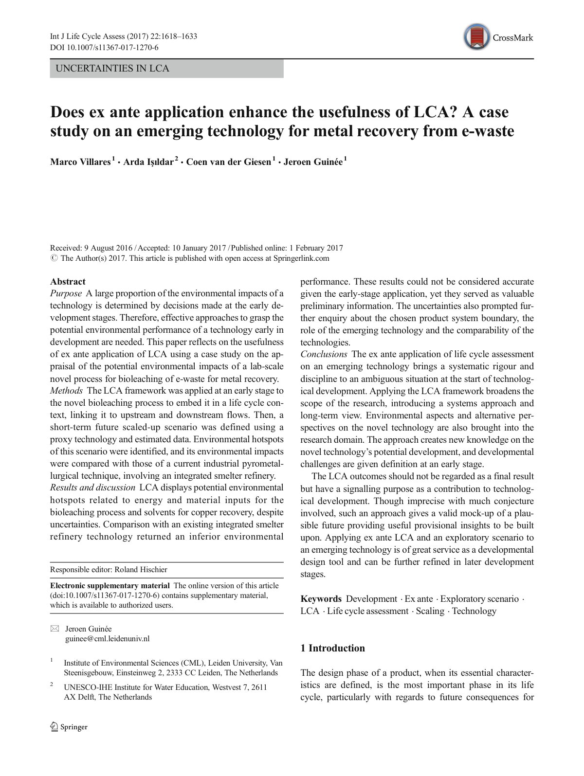 First page of Does ex ante application enhance the use