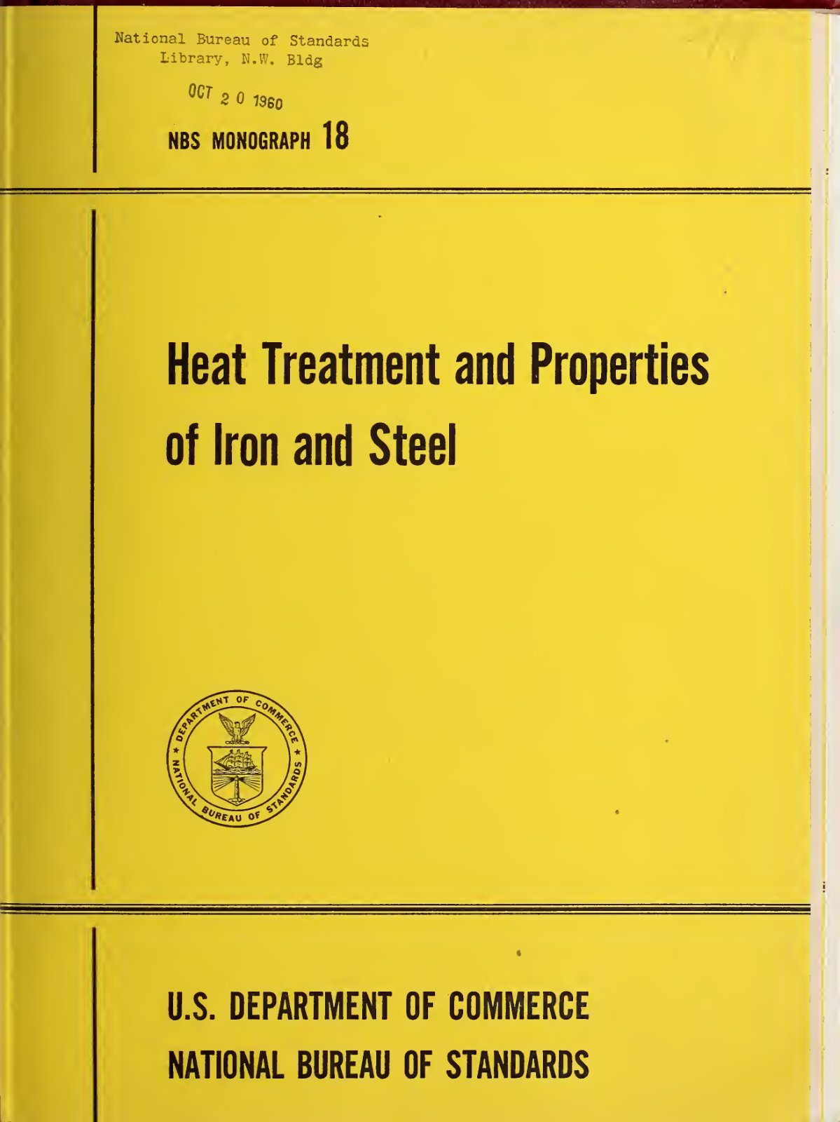 First page of Heat treatment and properties of iron and steel