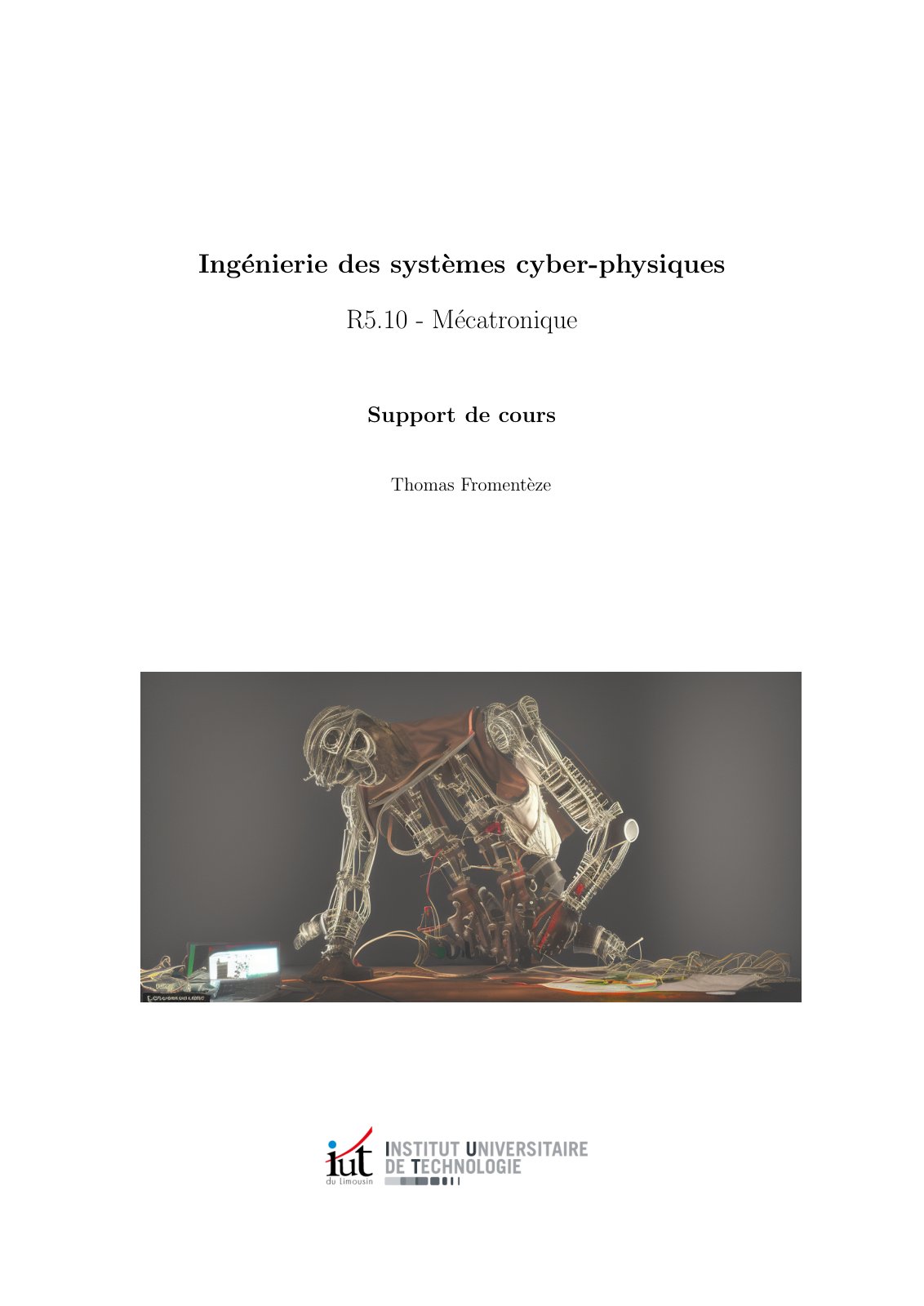 First page of BUT3 Mecatronique